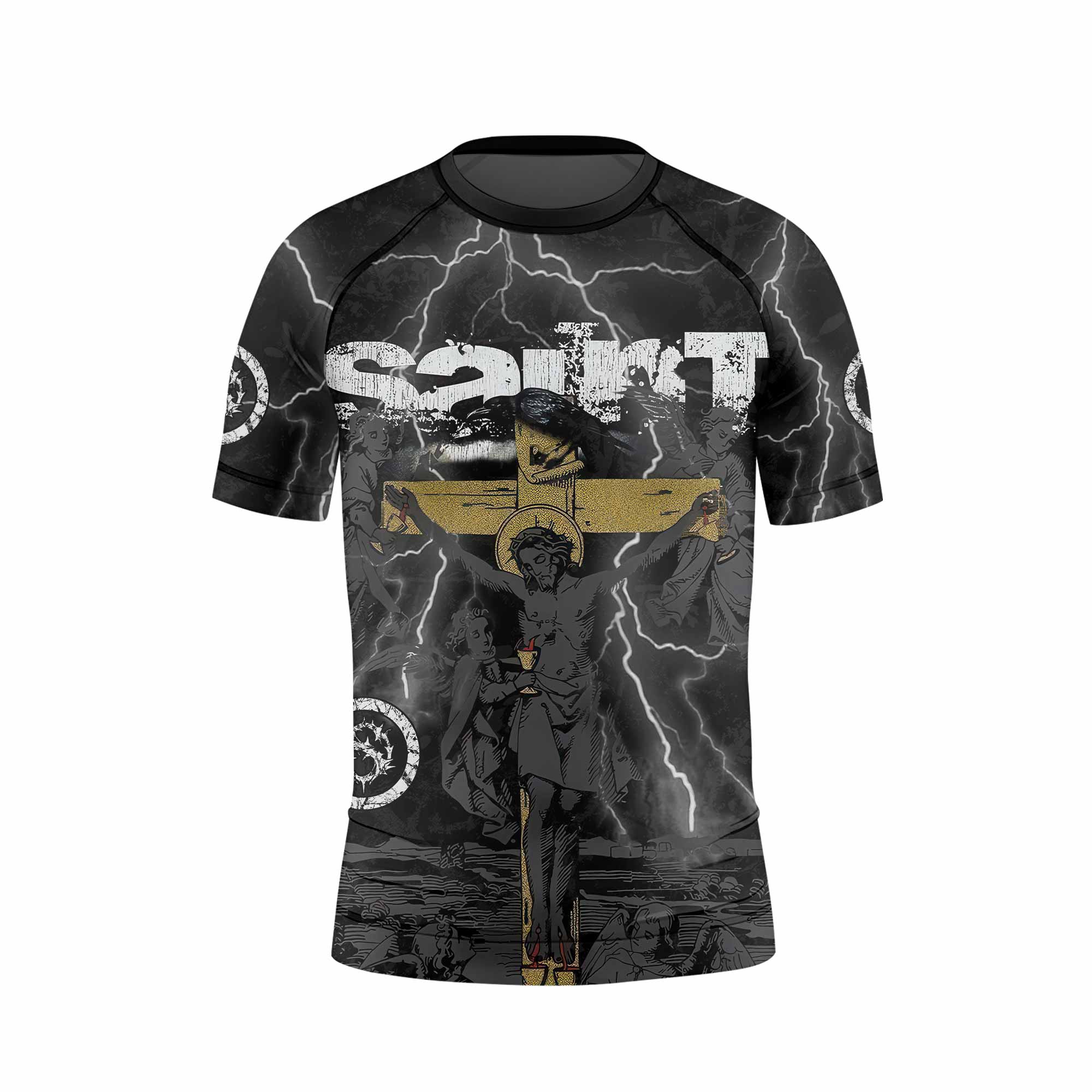 Crucified Saint Kids Rash Guard