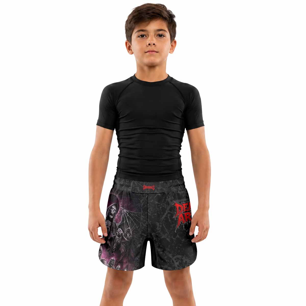 Death Army Kids Grappling Shorts - lifestyle