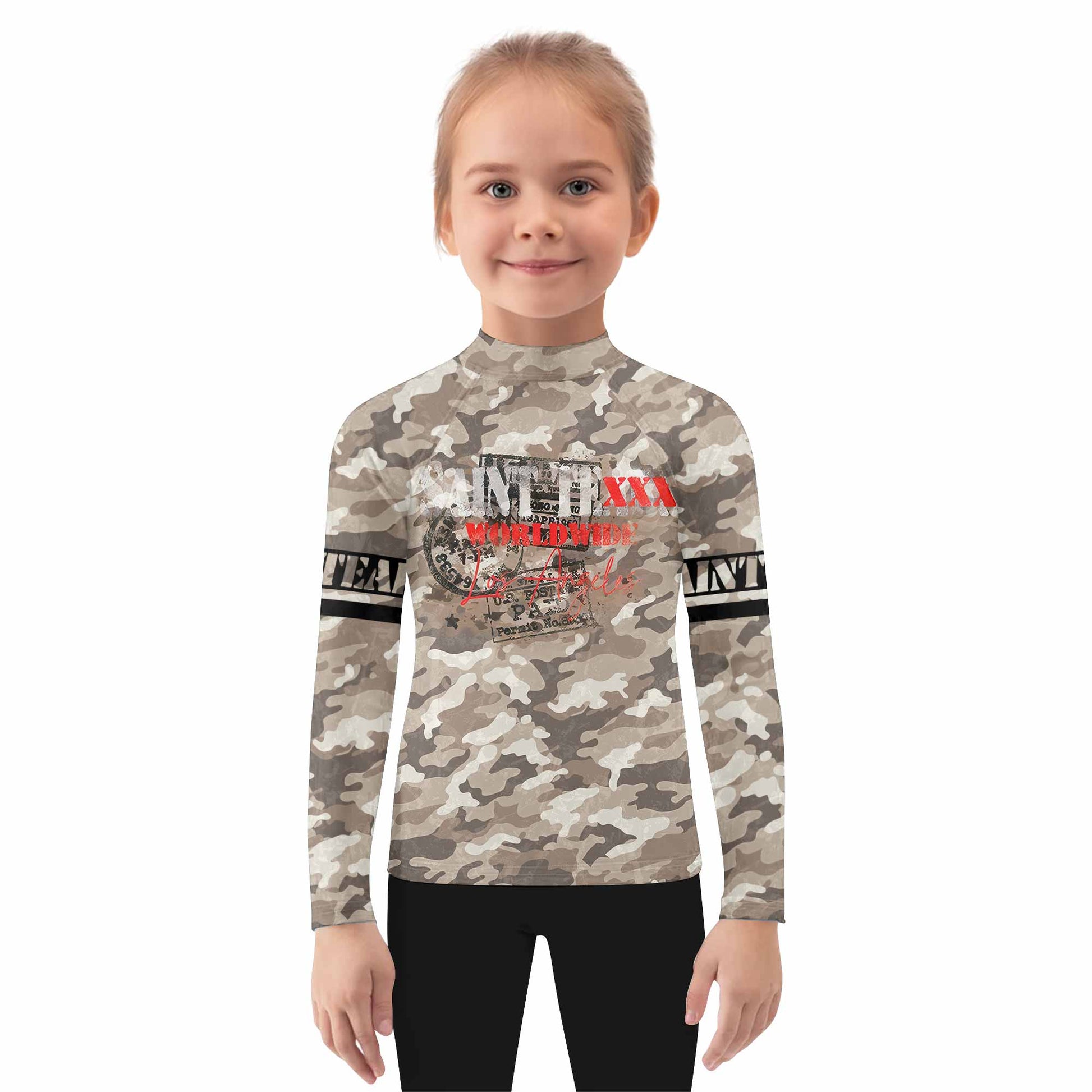 Saint Tears Camo Kids Rash Guard