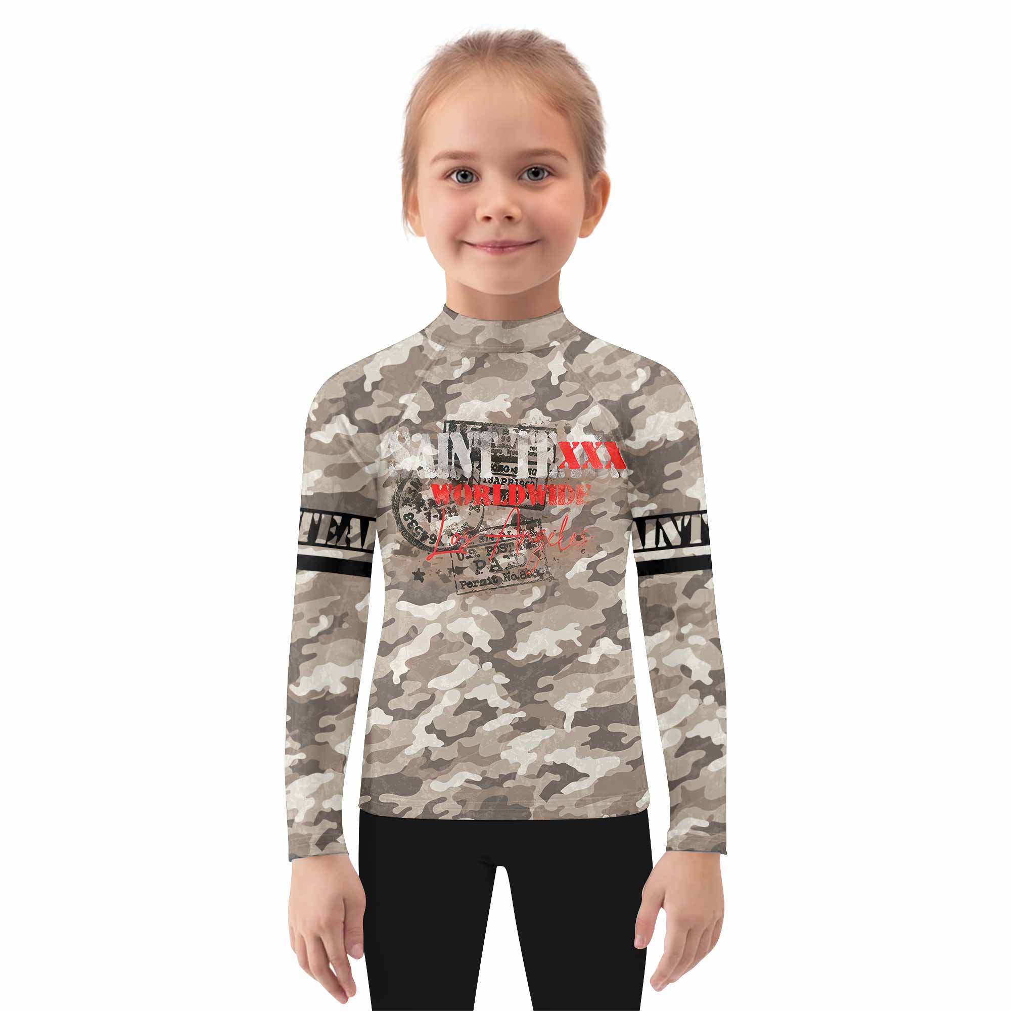 Saint Tears Camo Kids Rash Guard