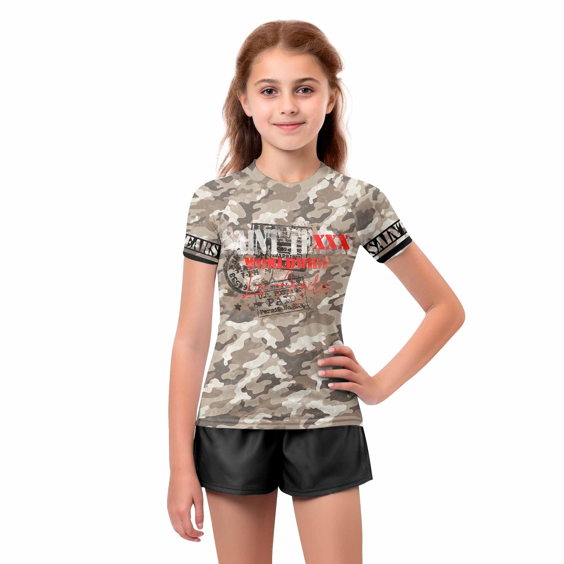Saint Tears Camo Kids Rash Guard