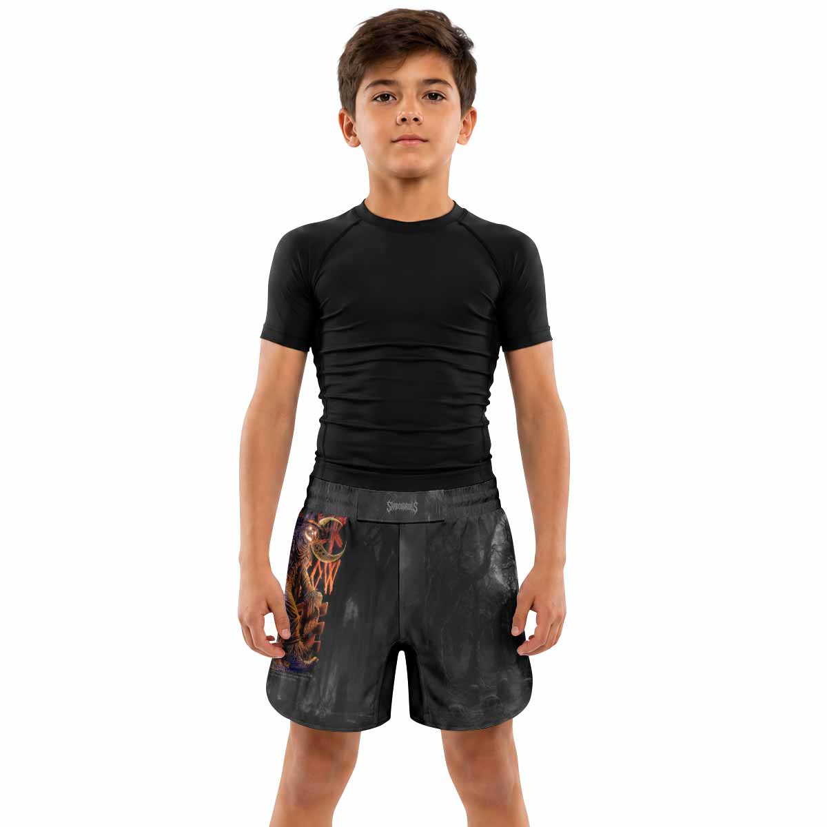 Scarecrow Prophecy Kids Grappling Shorts - lifestyle