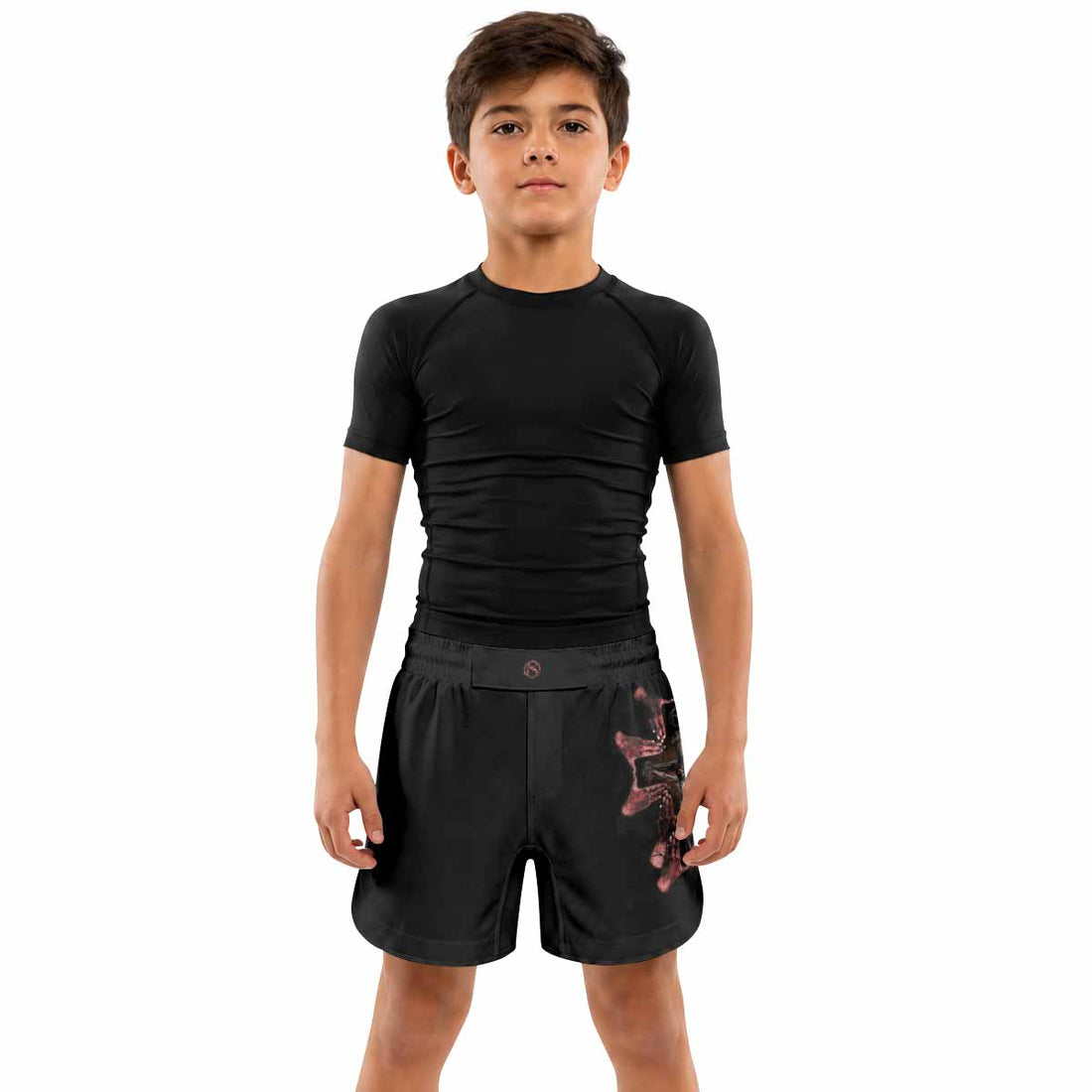 Stigmata Prayer Kids Grappling Shorts - lifestyle