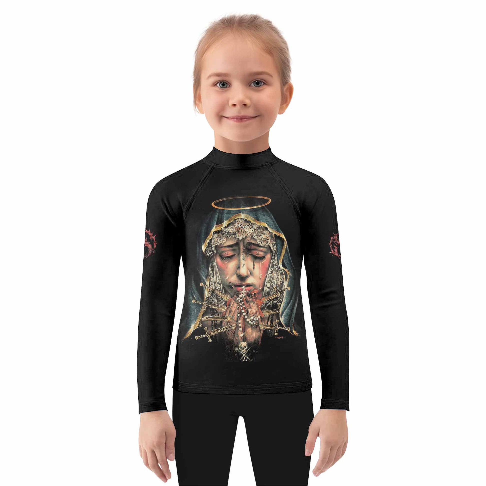 Stigmata Prayer Kids Rash Guard