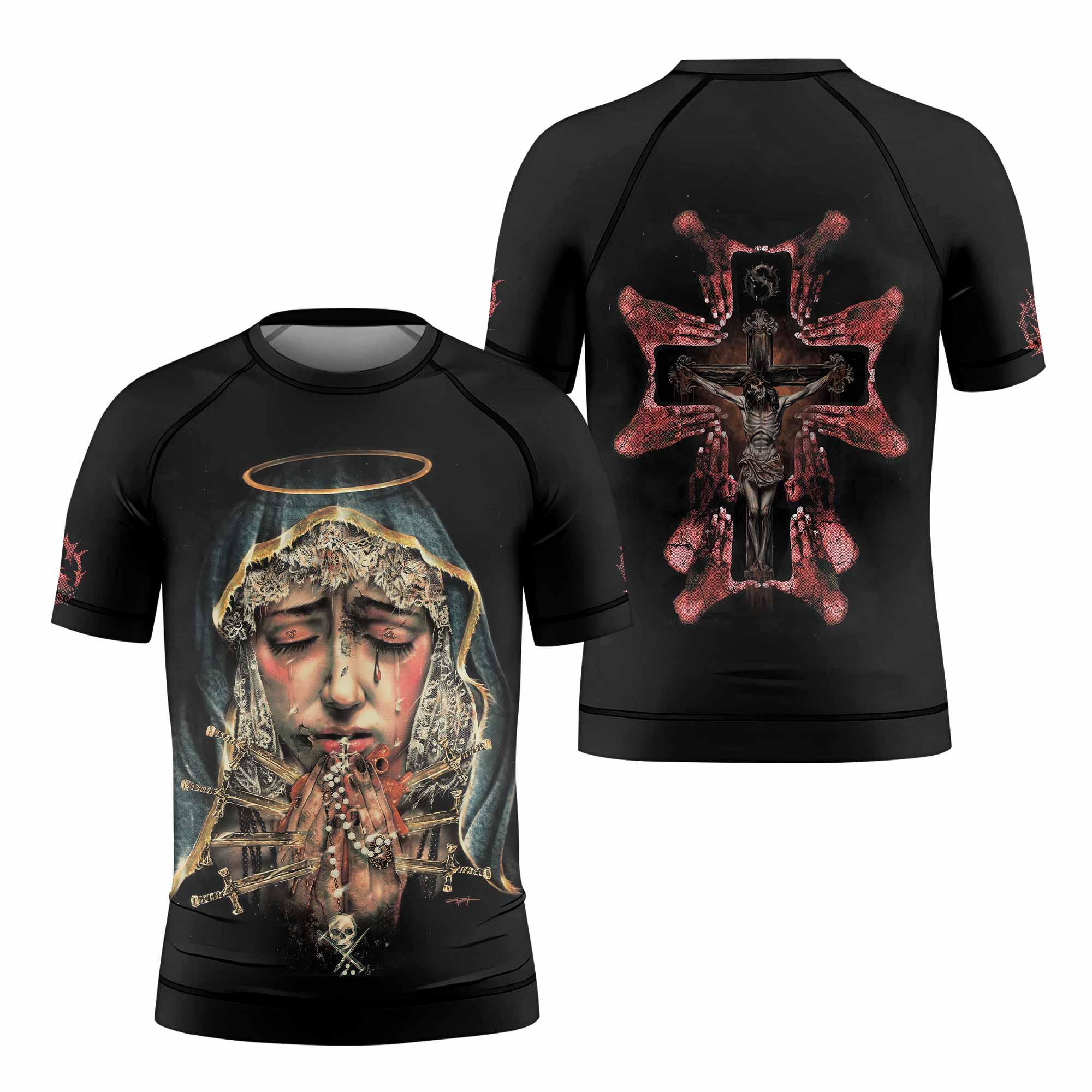 Stigmata Prayer Kids Rash Guard