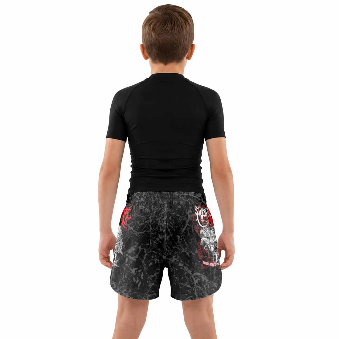 Trumpets of the End Kids Grappling Shorts - lifestyle
