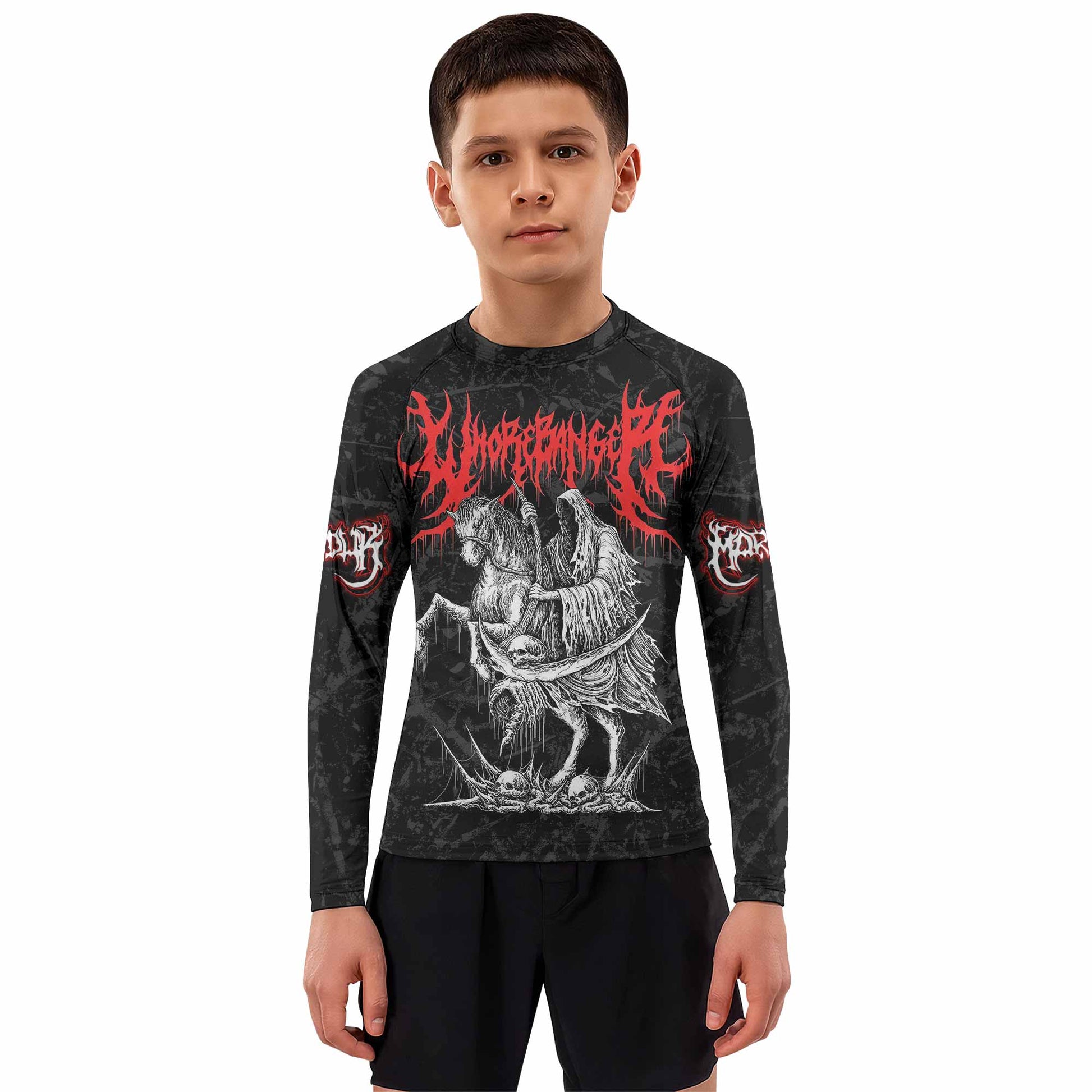 Trumpets of the End Kids Rash Guard