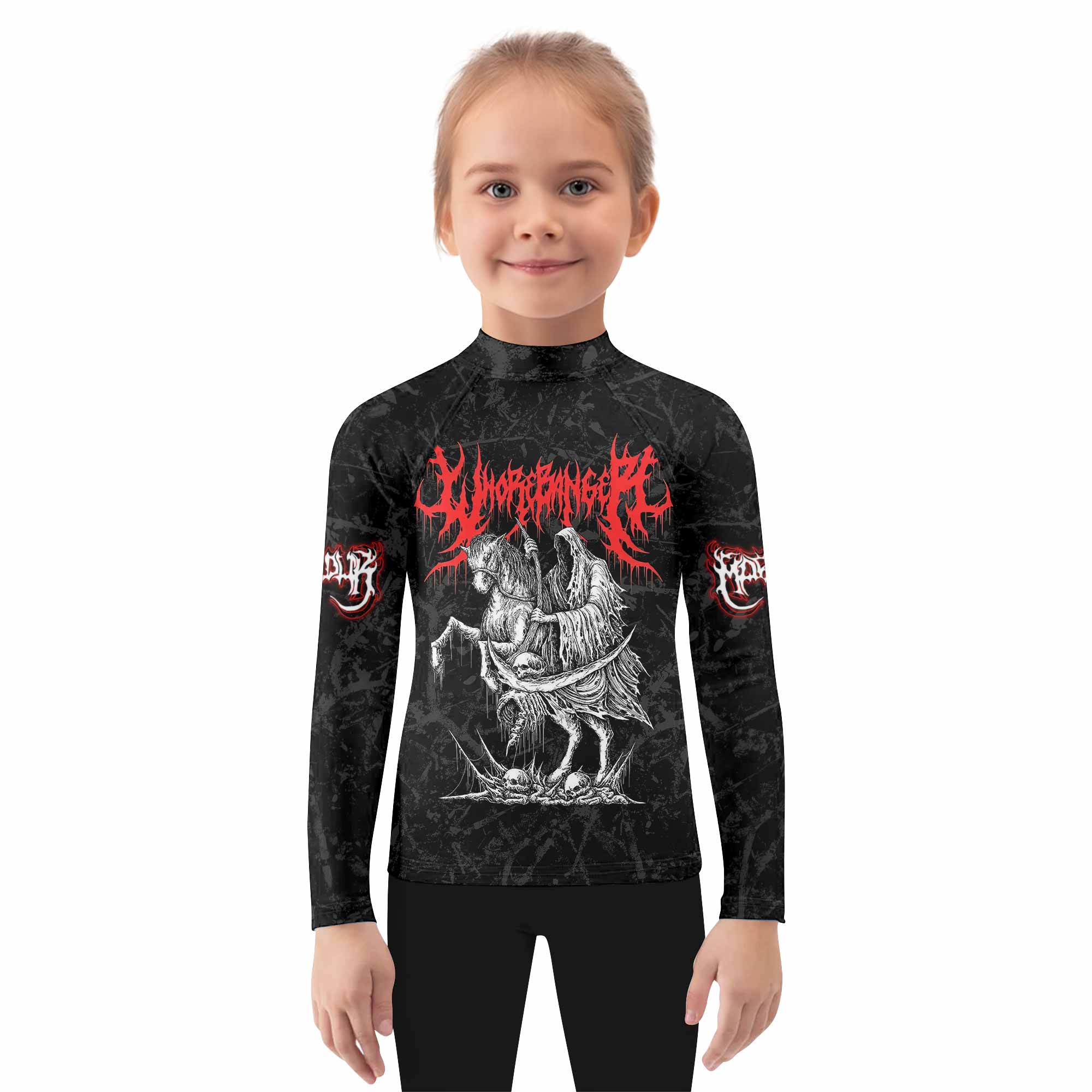 Trumpets of the End Kids Rash Guard