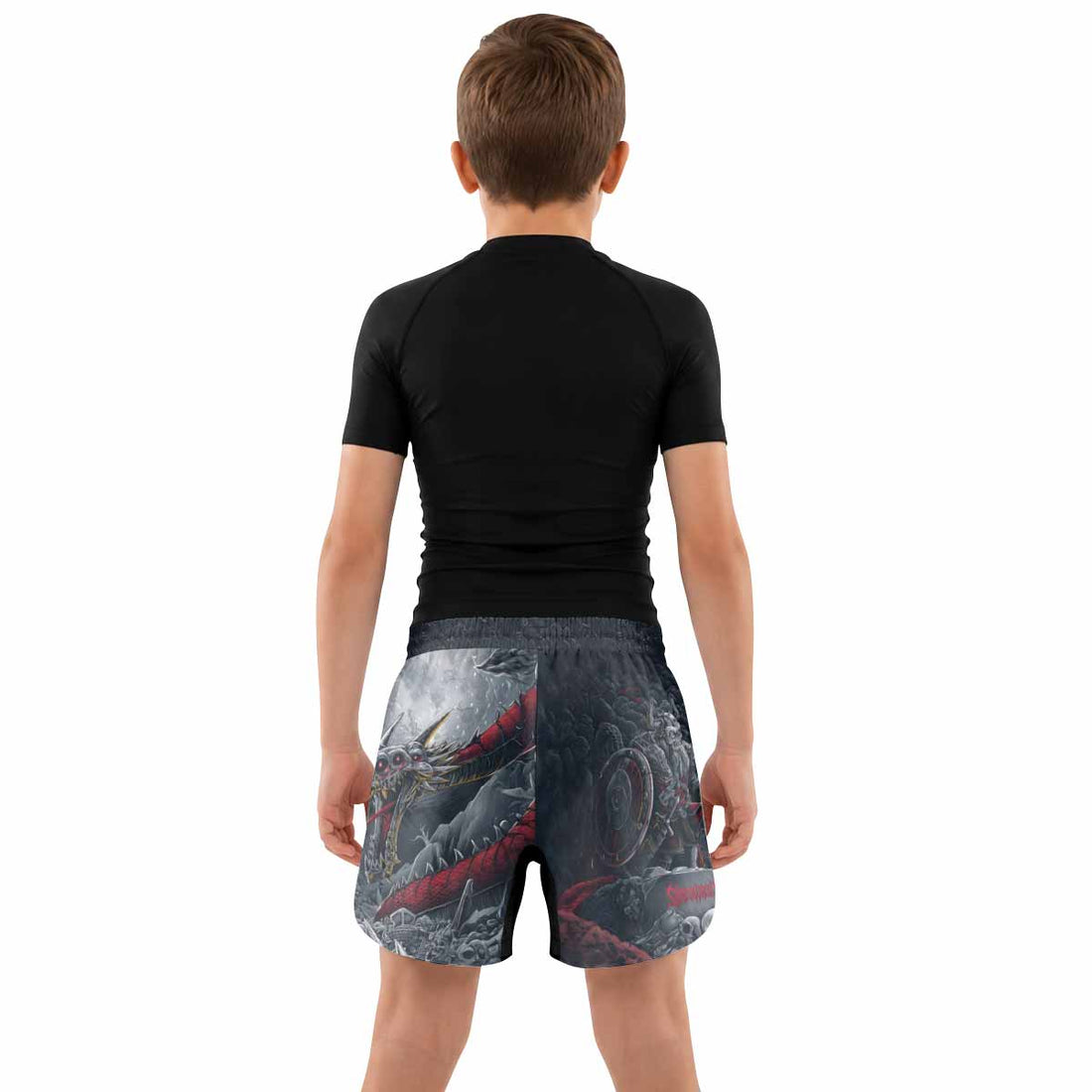 Wrath of the Undying Kids Grappling Shorts - lifestyle