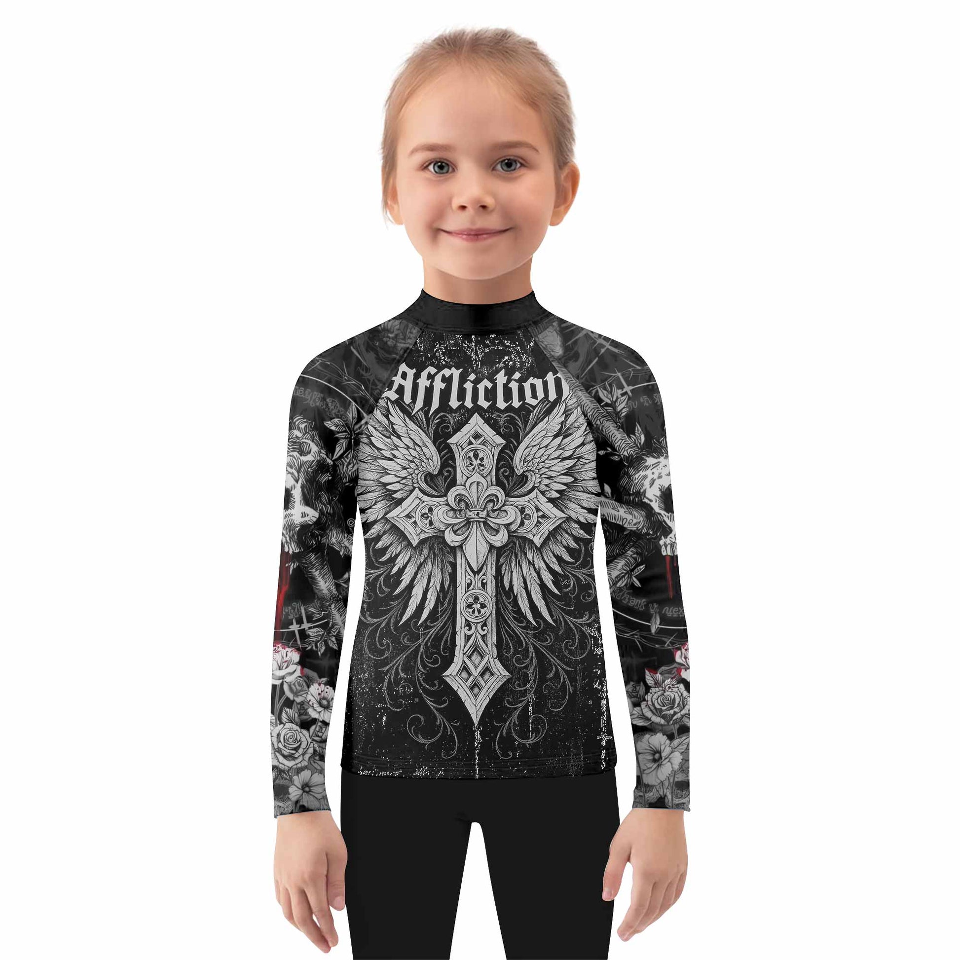 Angel of Death Kids Rash Guard