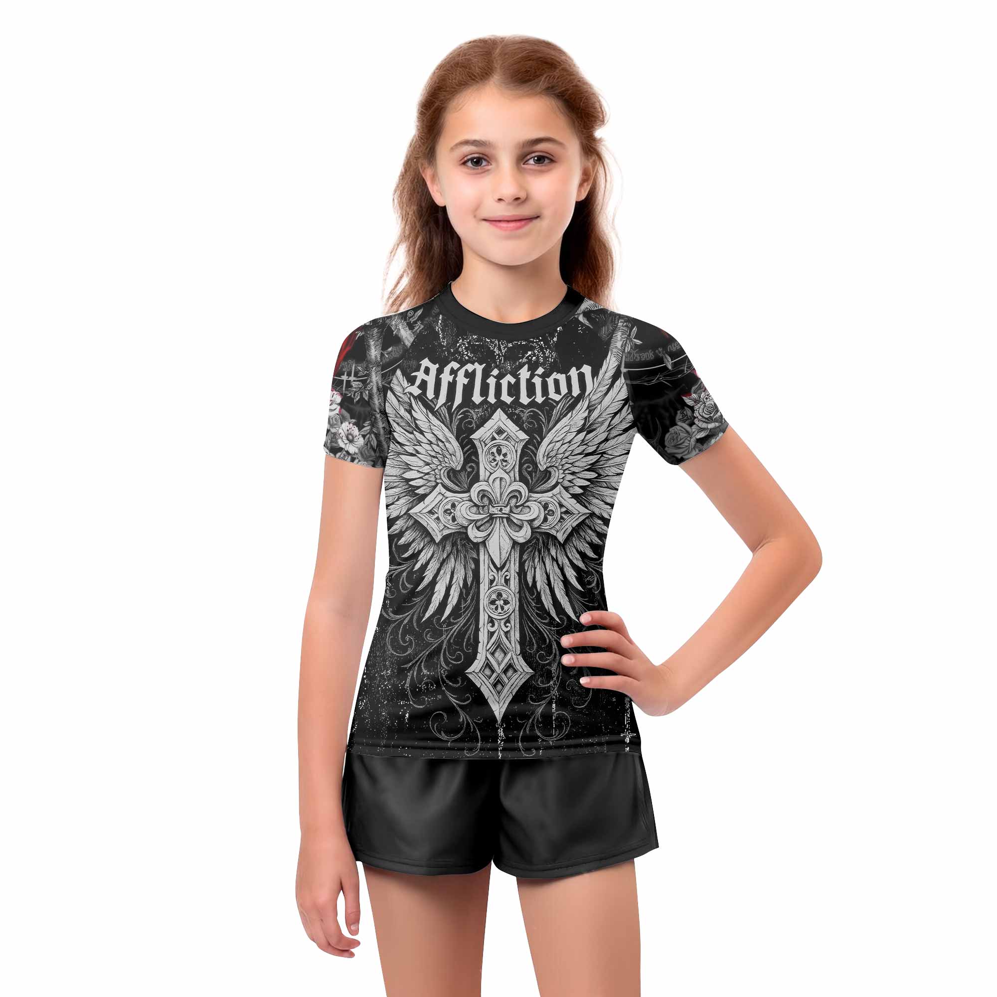 Angel of Death Kids Rash Guard