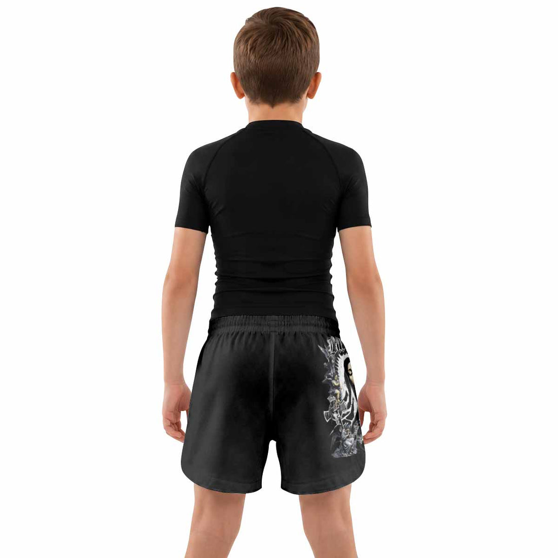 Blessed Saint Kids Grappling Shorts - lifestyle