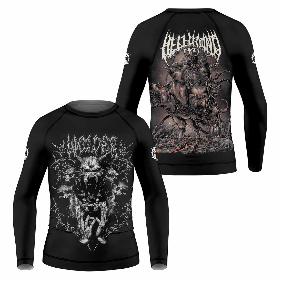 Dark Cerberus Unleashed Kids Rash Guard