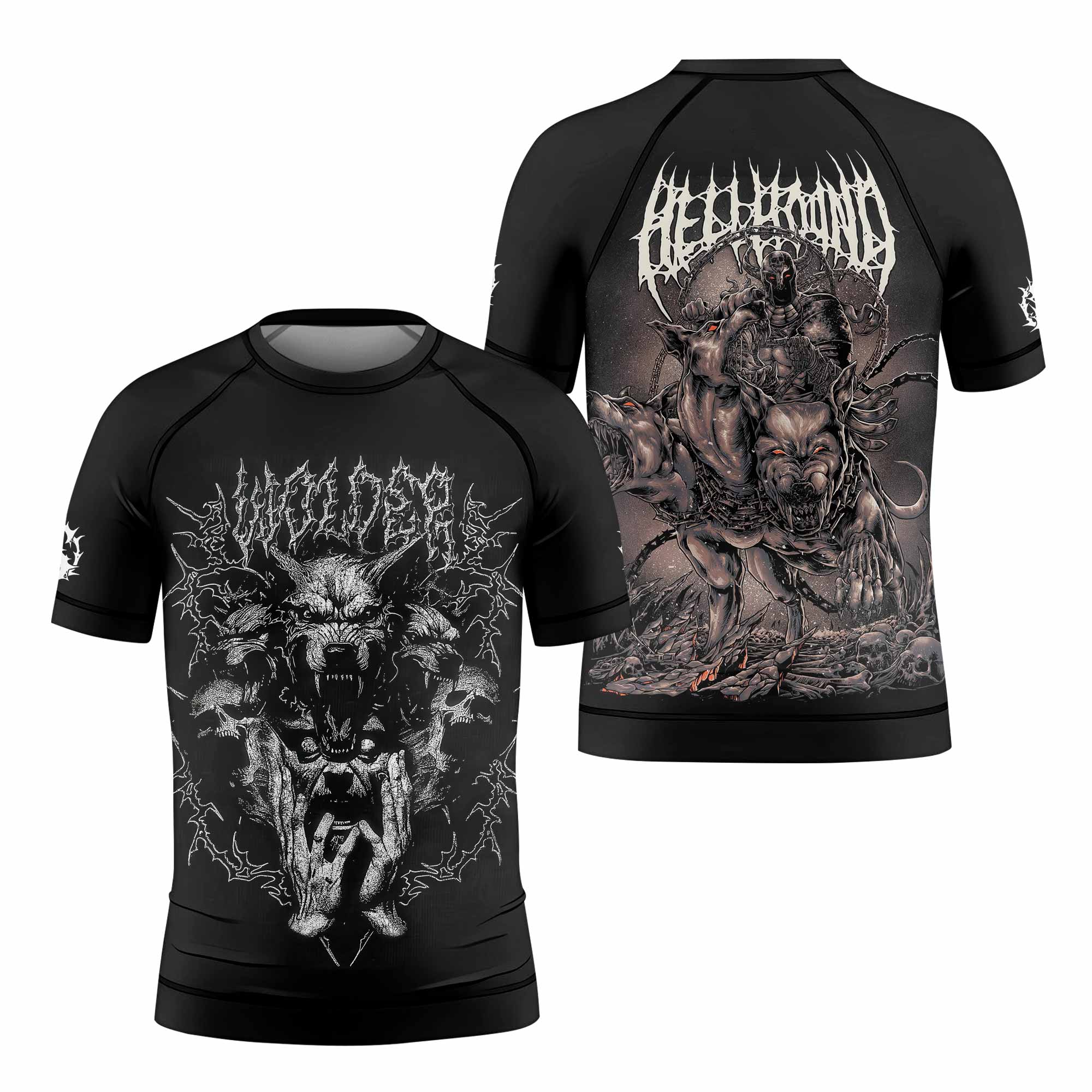 Dark Cerberus Unleashed Kids Rash Guard