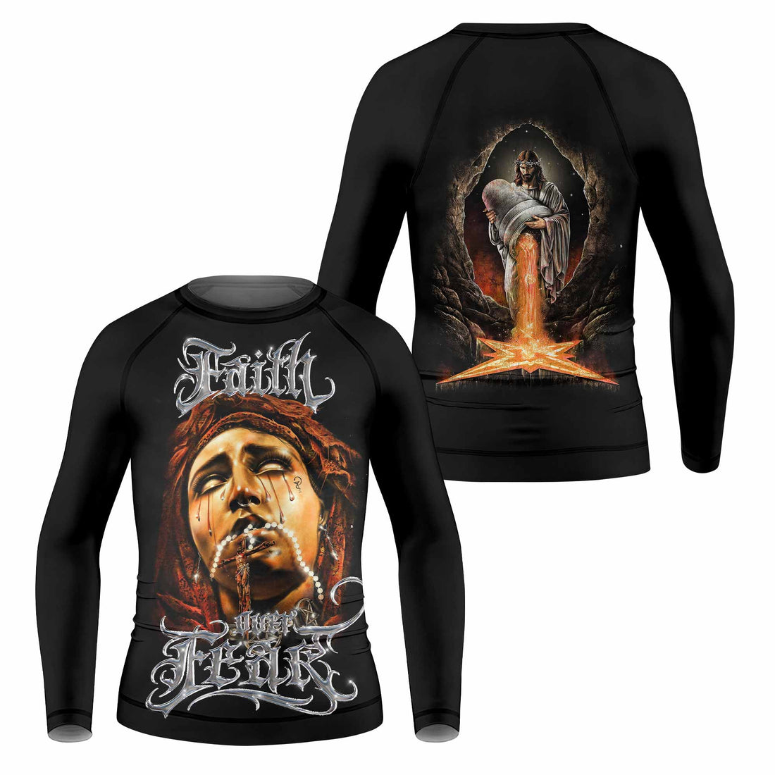Faith Over Fear Kids Rash Guard