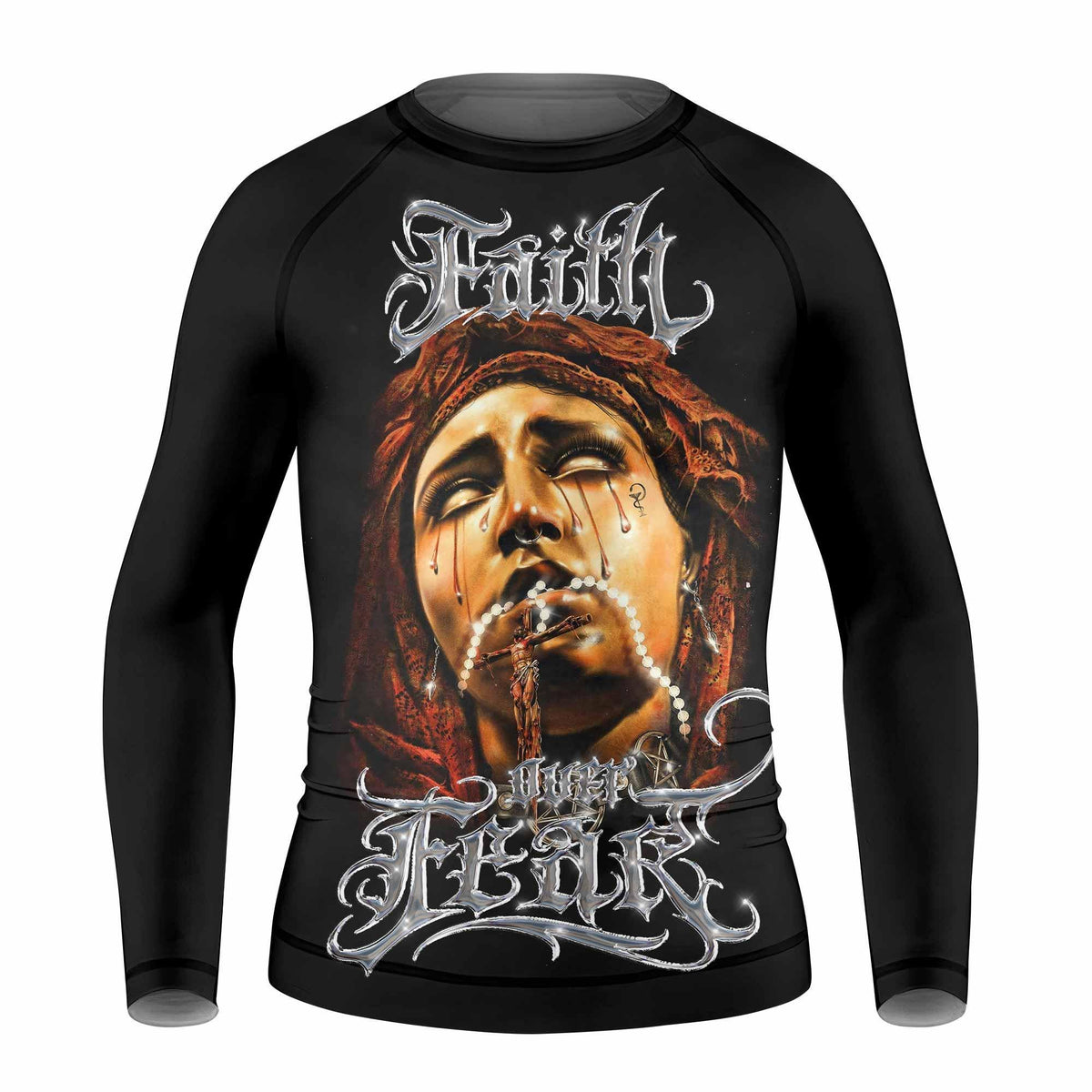 Faith Rash Faith Over Fear Kids Rash Guard for MMA, BJJ & Fitness – Shadow Rolls