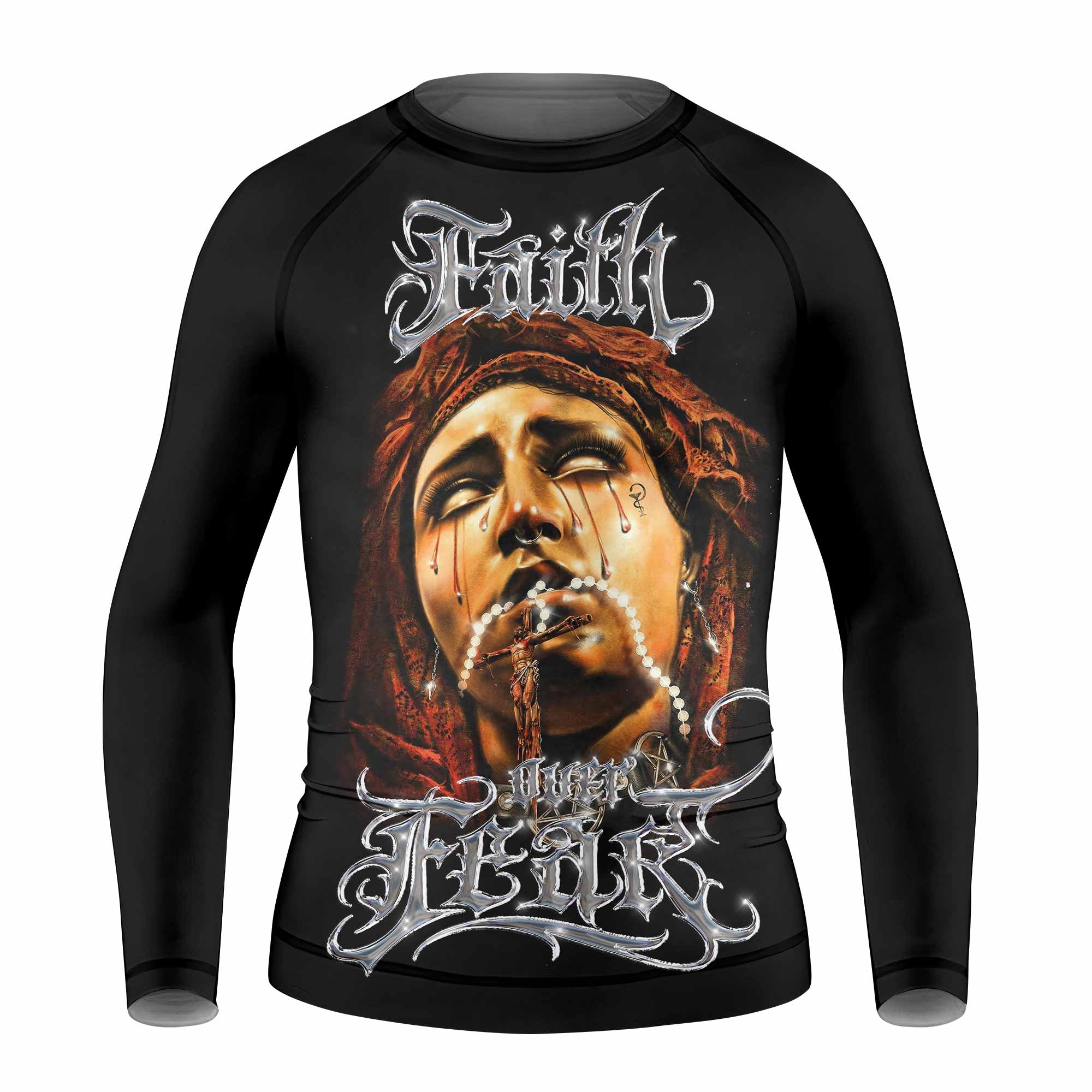 Faith Over Fear Kids Rash Guard