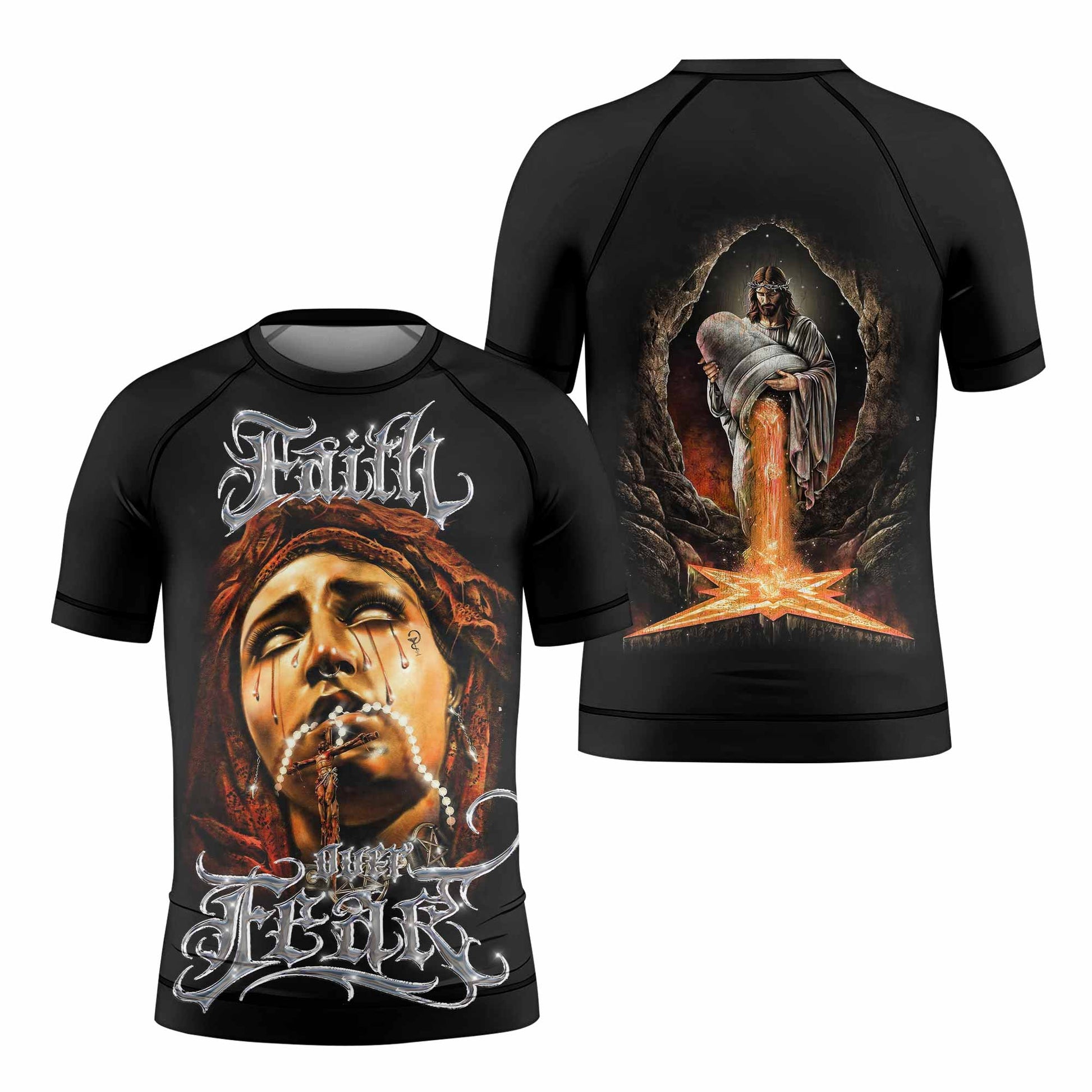 Faith Over Fear Kids Rash Guard