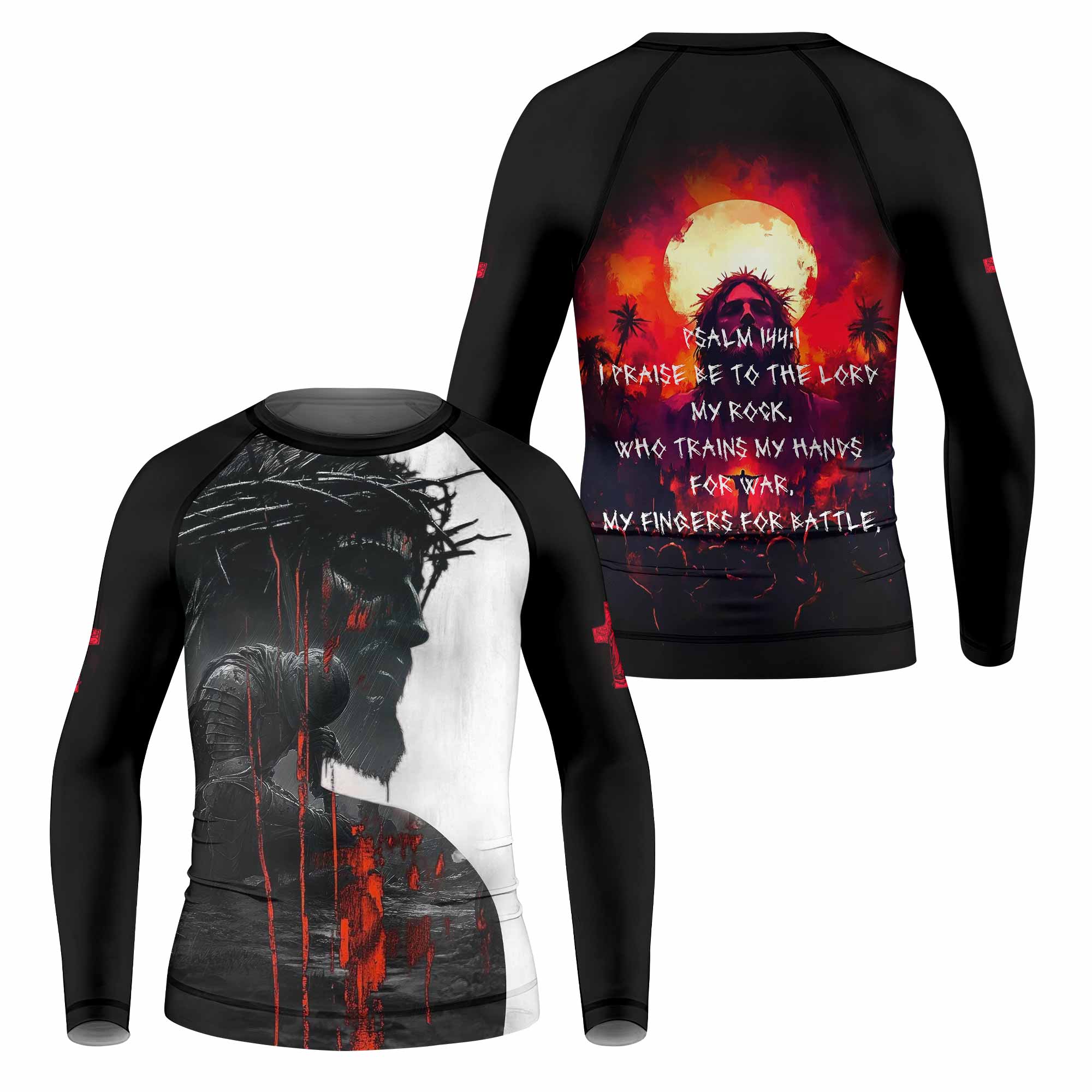 Red Redemption Kids Rash Guard