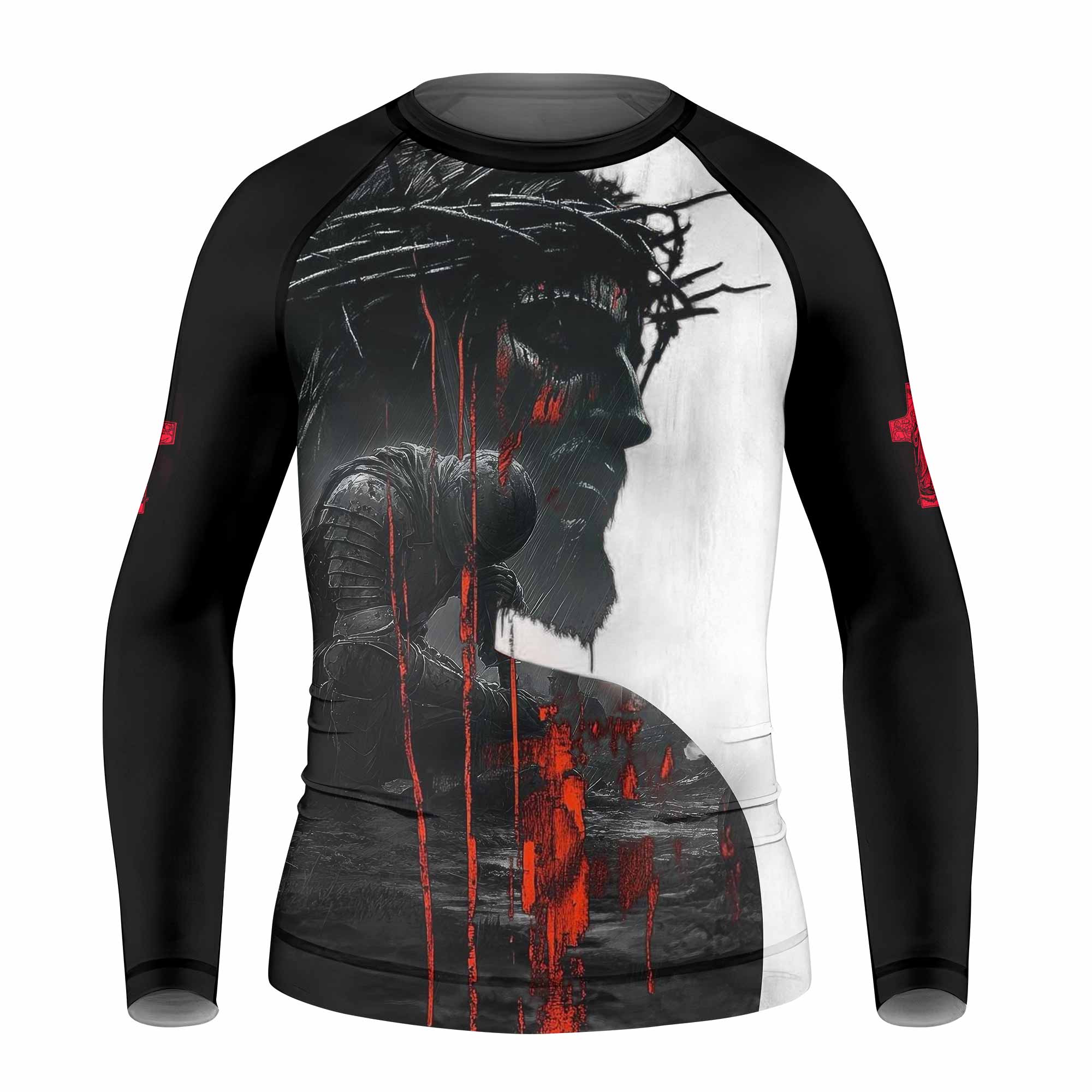 Red Redemption Kids Rash Guard