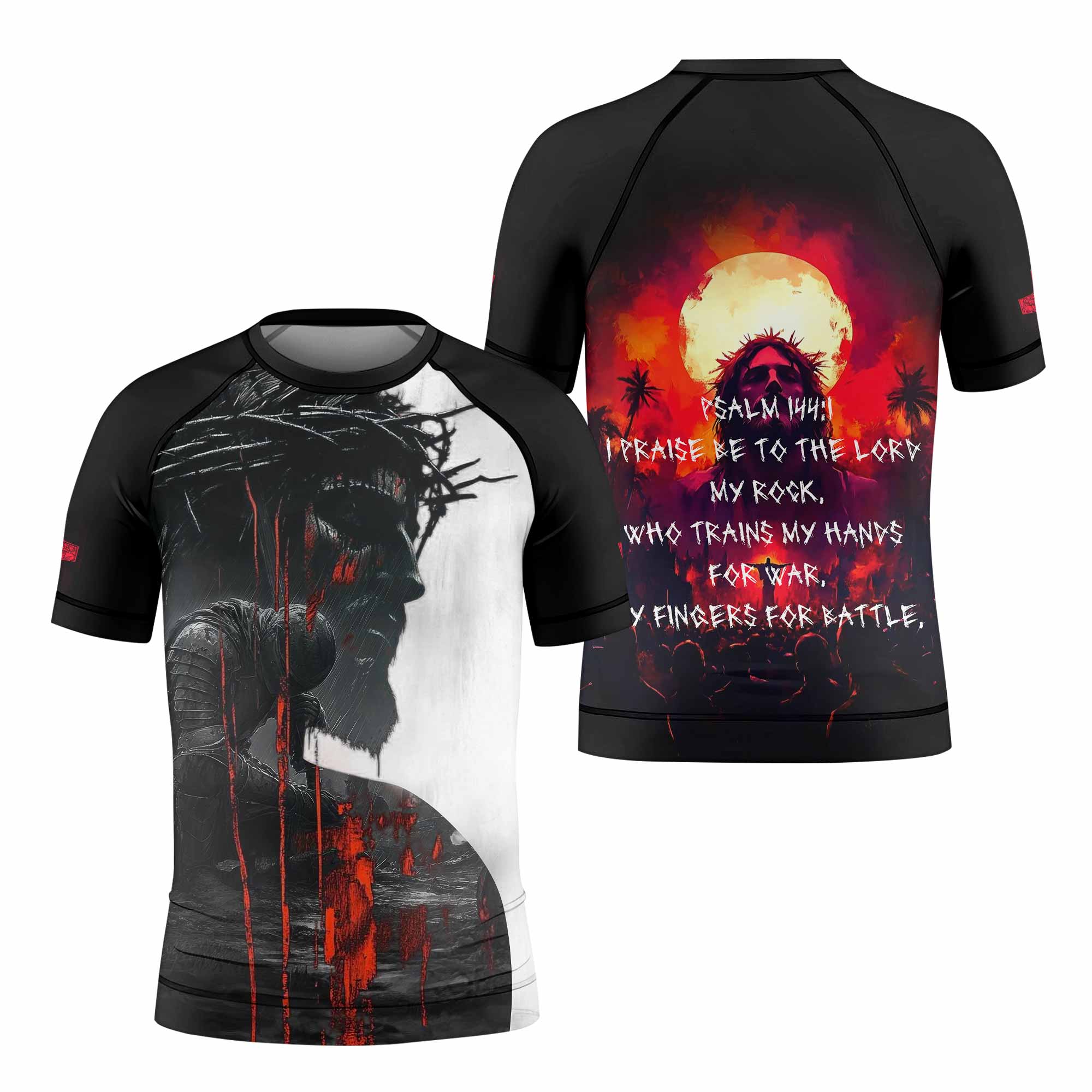 Red Redemption Kids Rash Guard