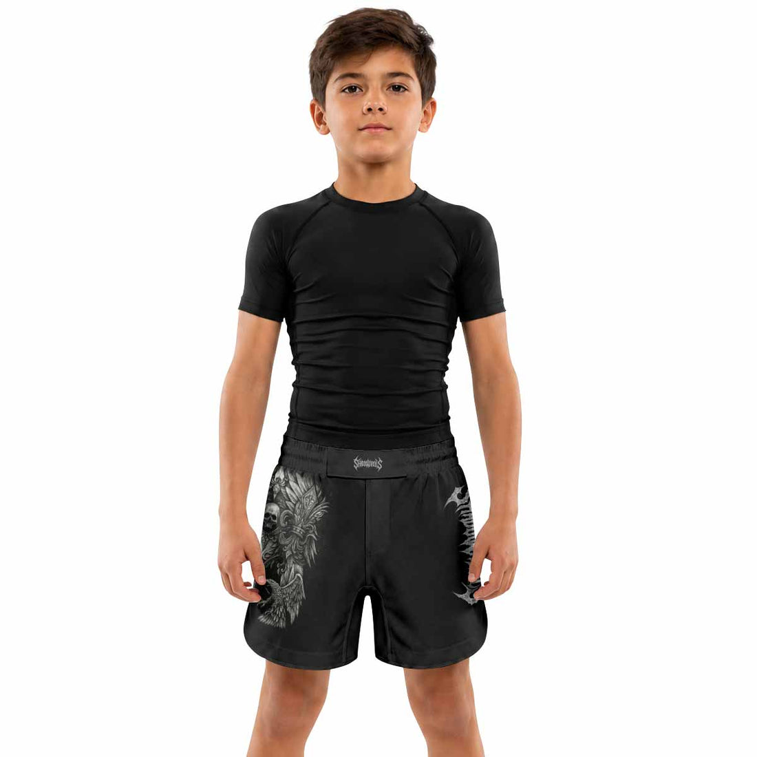 Shadow Silence Kids Grappling Shorts - lifestyle