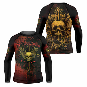 Burning Cross Rebellion Kids Rash Guard