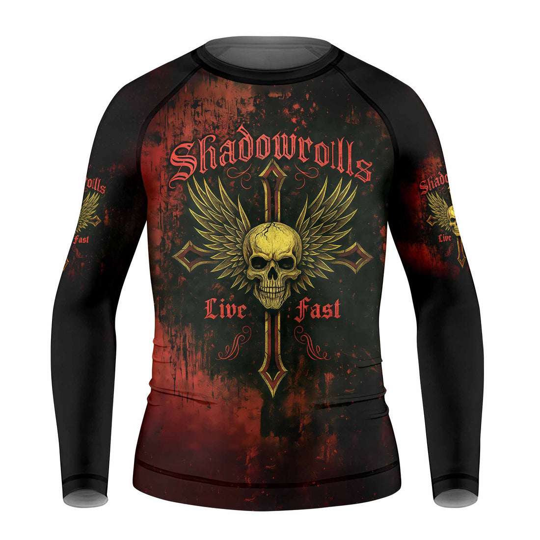 Burning Cross Rebellion Kids Rash Guard