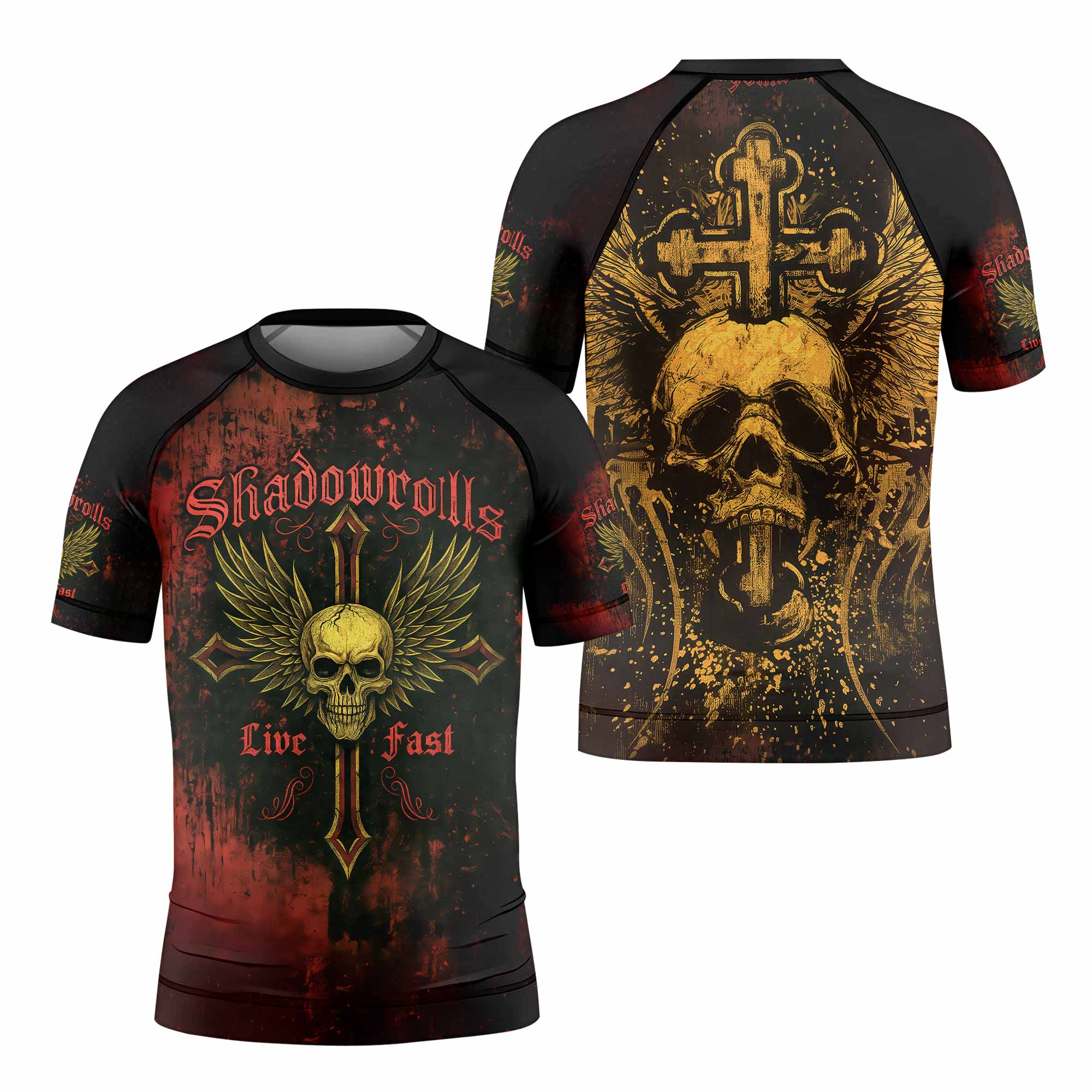 Burning Cross Rebellion Kids Rash Guard