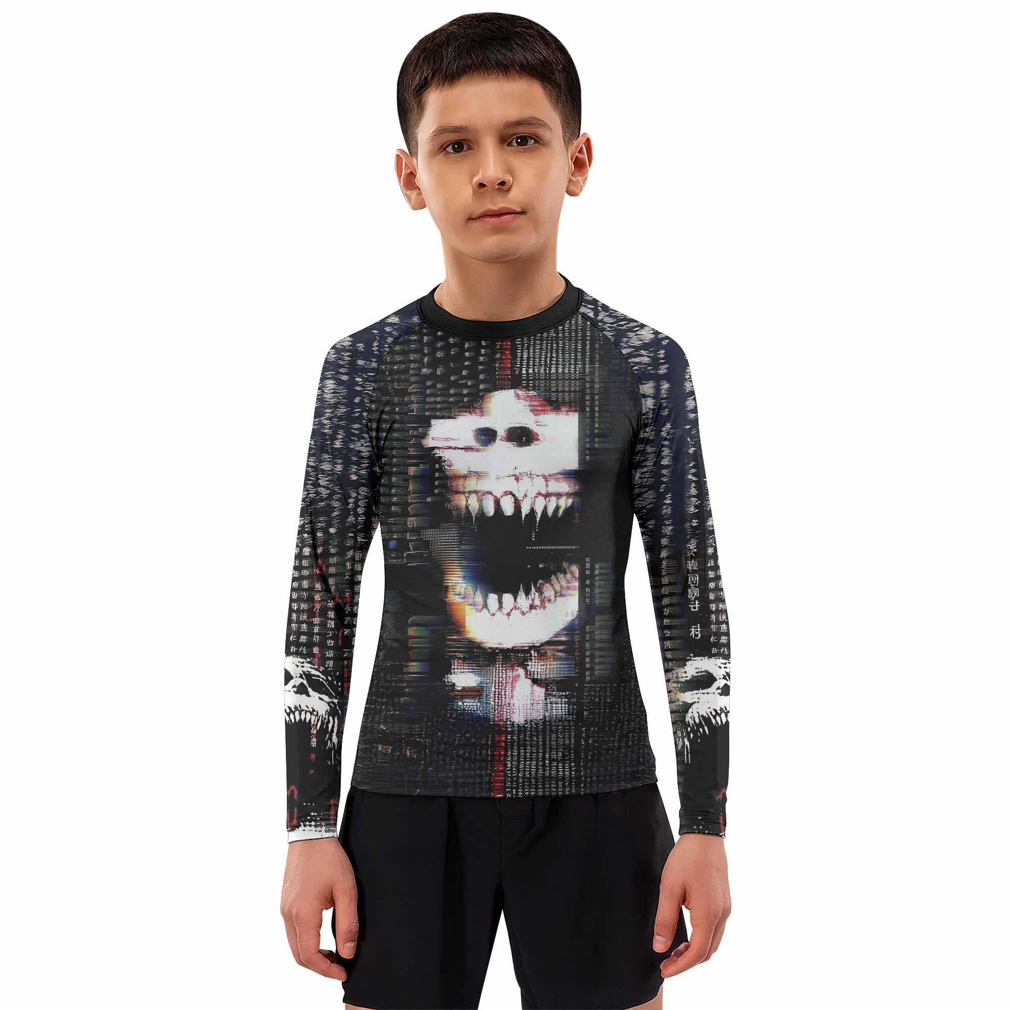 Digital Fear Protocol Kids Rash Guard