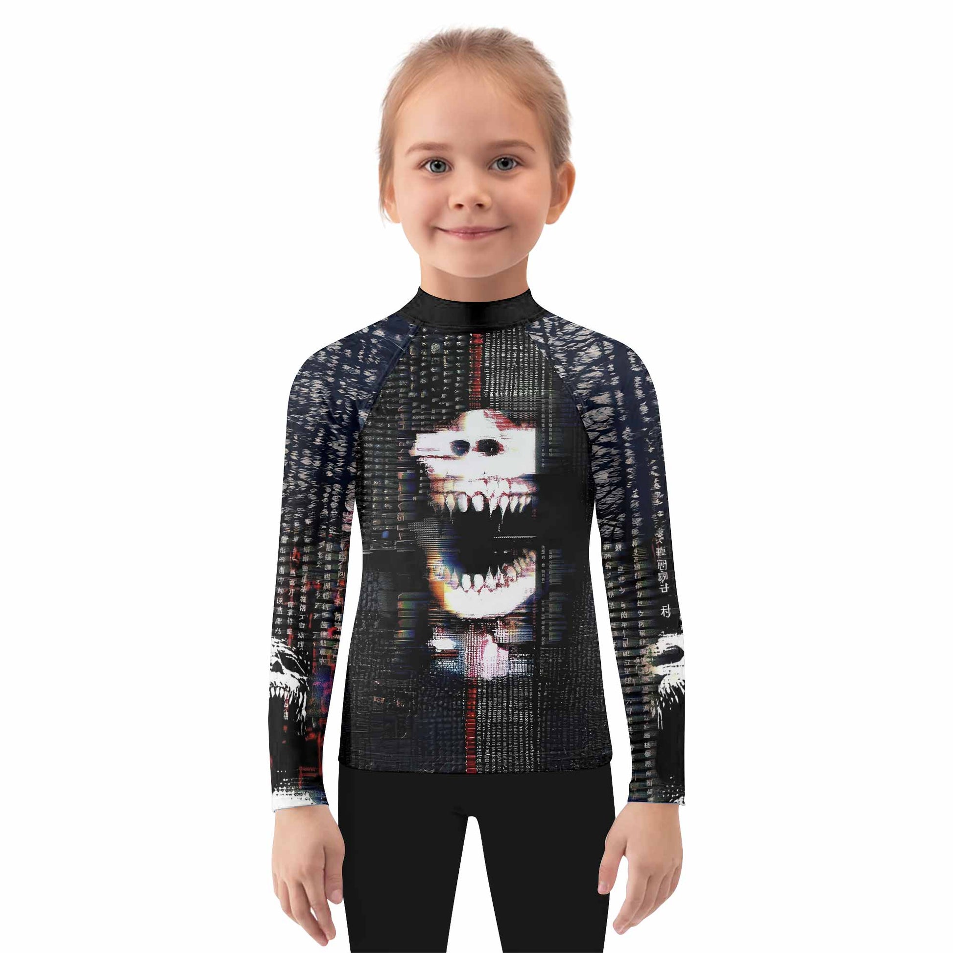 Digital Fear Protocol Kids Rash Guard