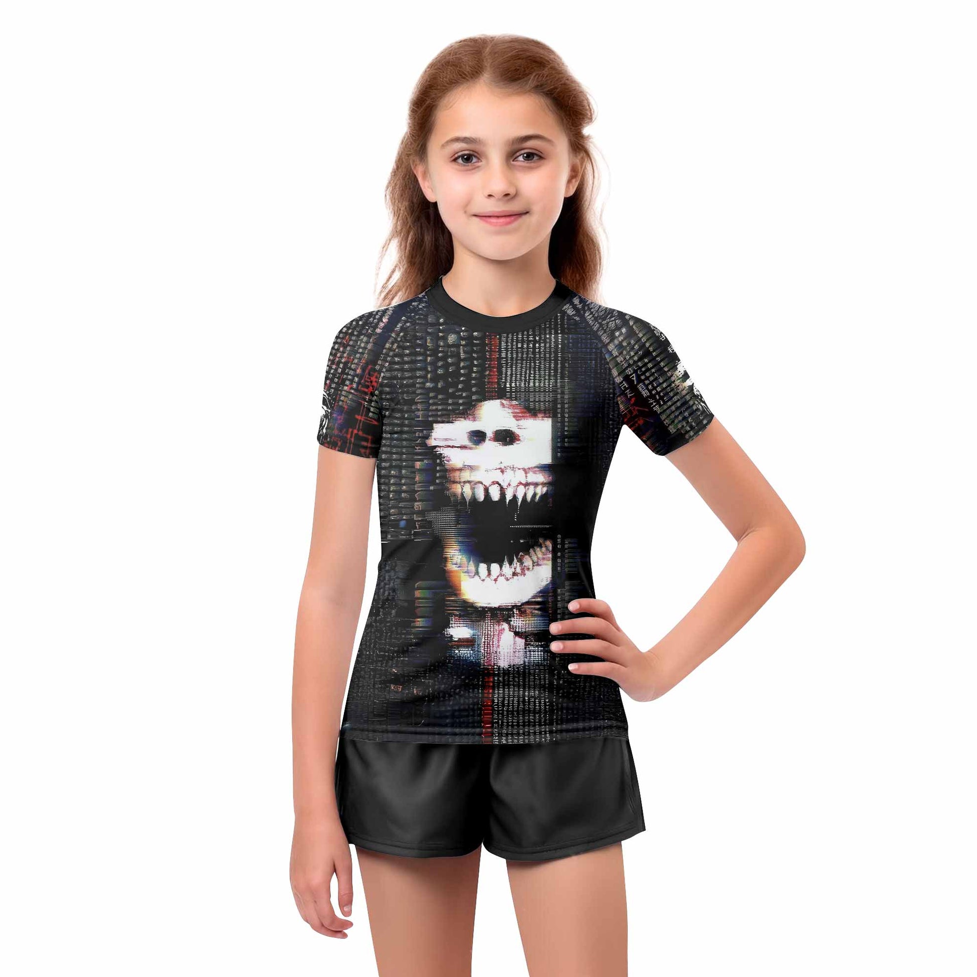 Digital Fear Protocol Kids Rash Guard