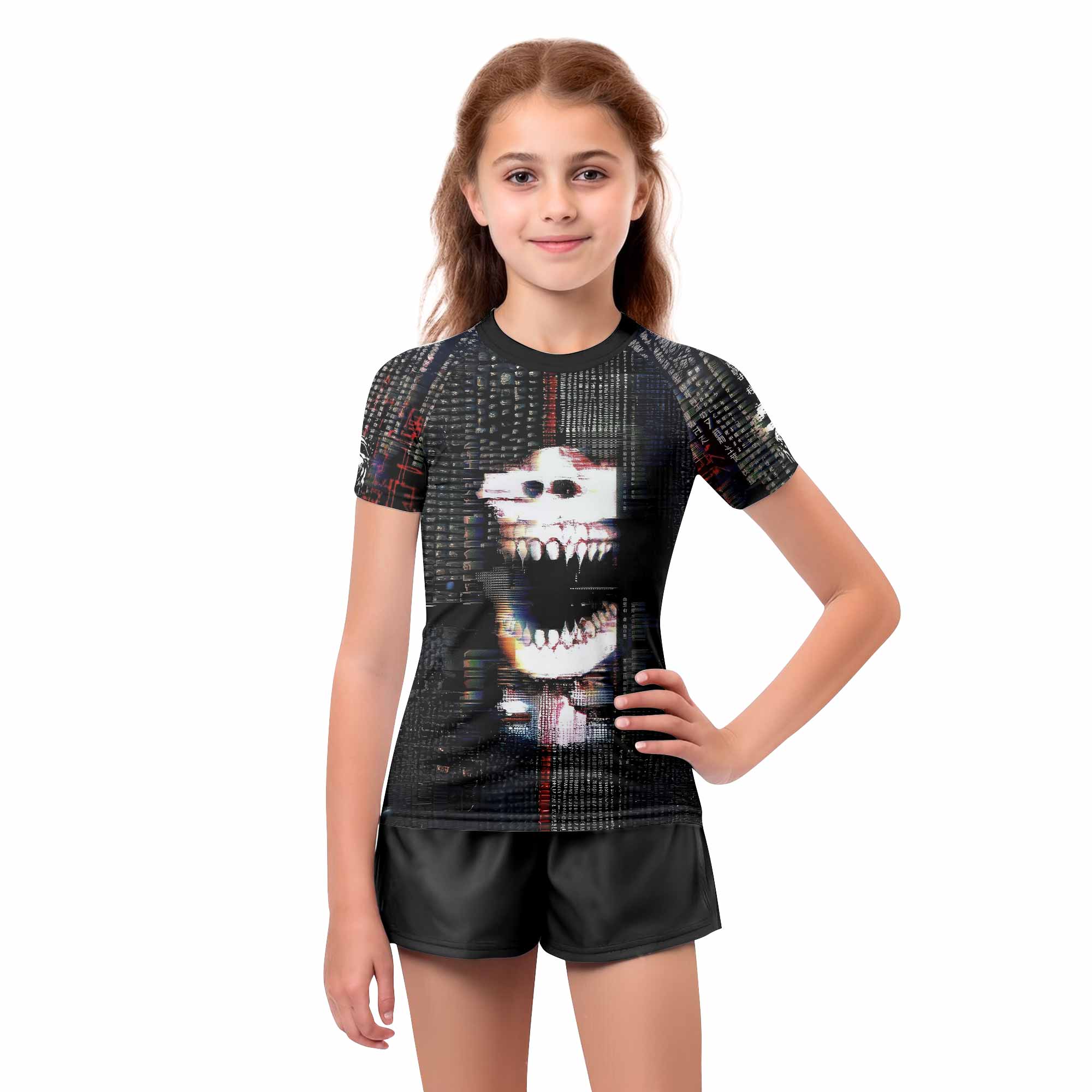 Digital Fear Protocol Kids Rash Guard