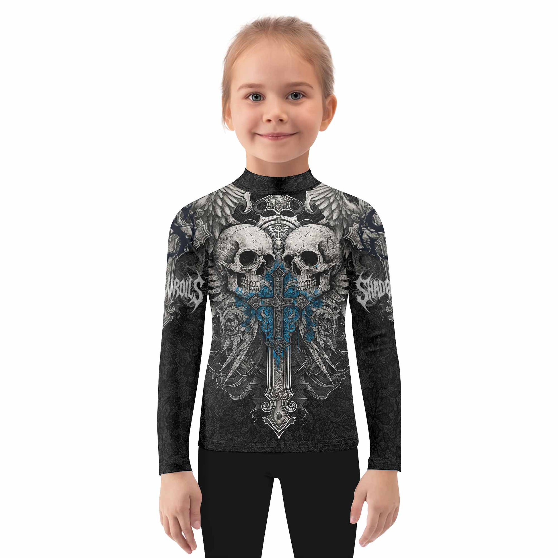 Twin Skulls Covenant Kids Rash Guard