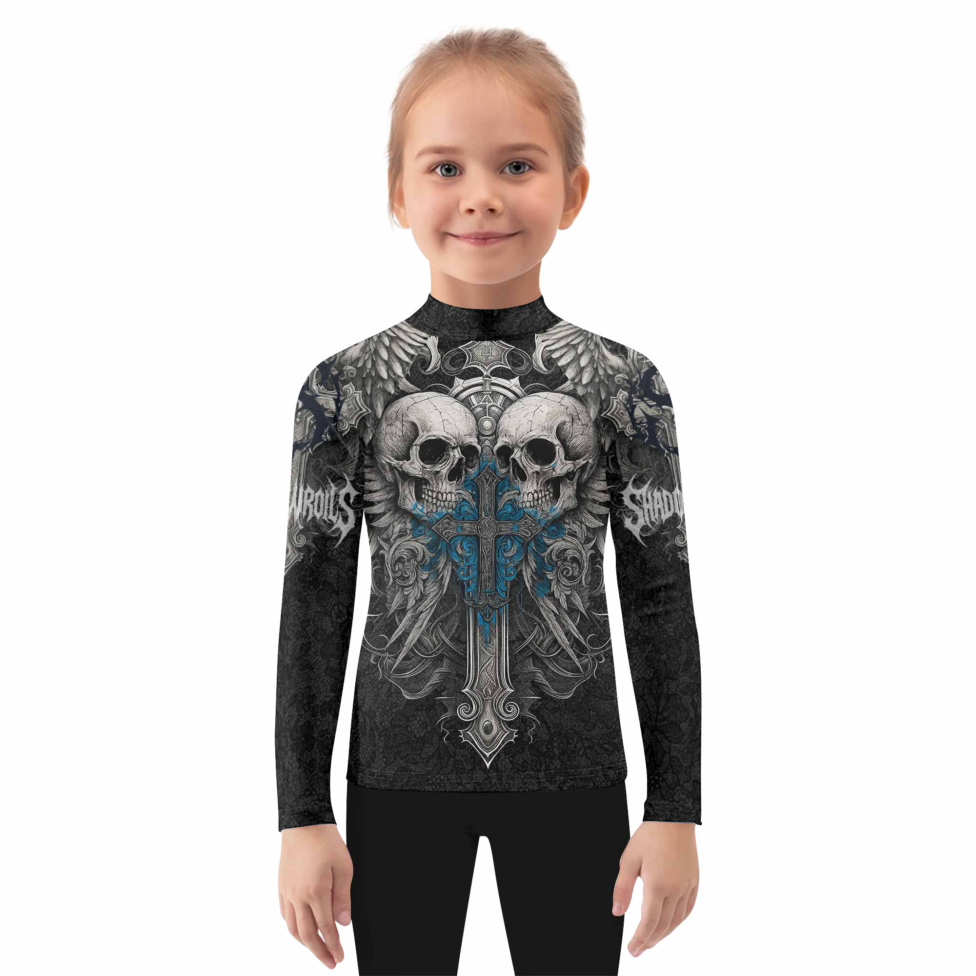 Twin Skulls Covenant Kids Rash Guard