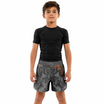 Riders of the Apocalypse Kids Grappling Shorts - lifestyle