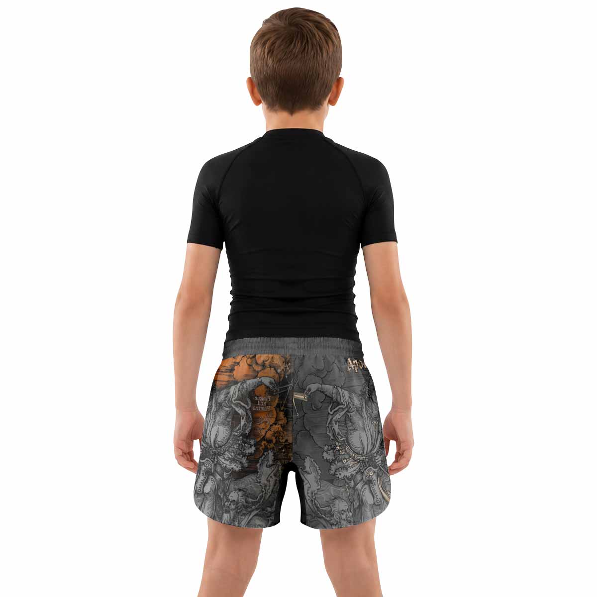 Riders of the Apocalypse Kids Grappling Shorts - lifestyle
