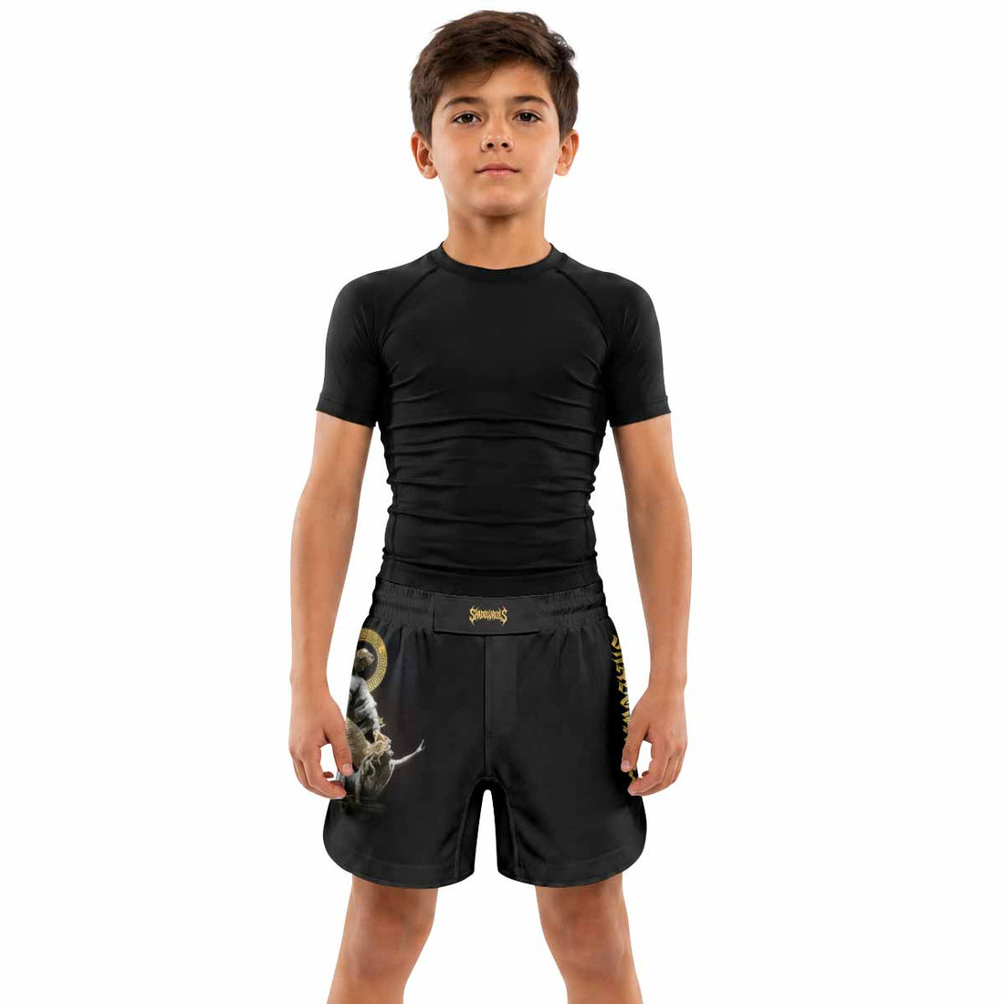 Fall of Medusa Kids Grappling Shorts - lifestyle