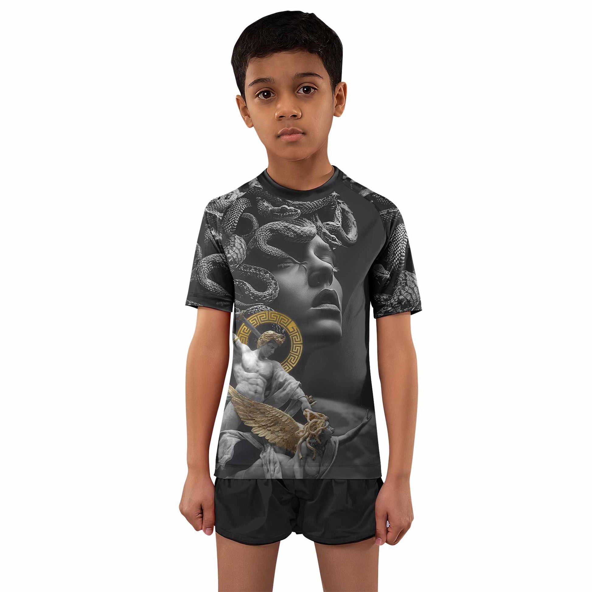 Fall of Medusa Kids Rash Guard