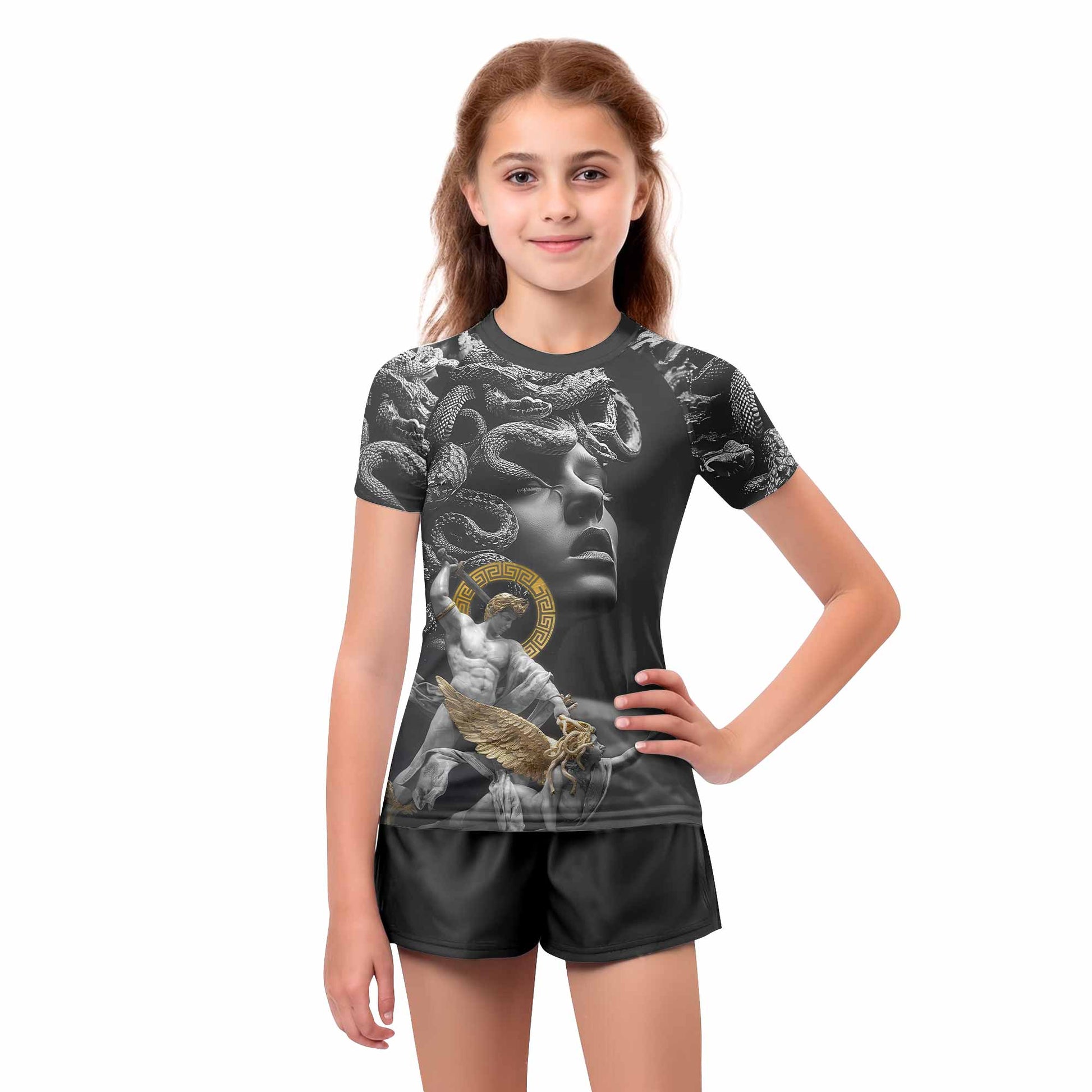 Fall of Medusa Kids Rash Guard