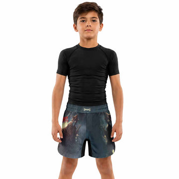 Nightmare Walker Kids Grappling Shorts - lifestyle