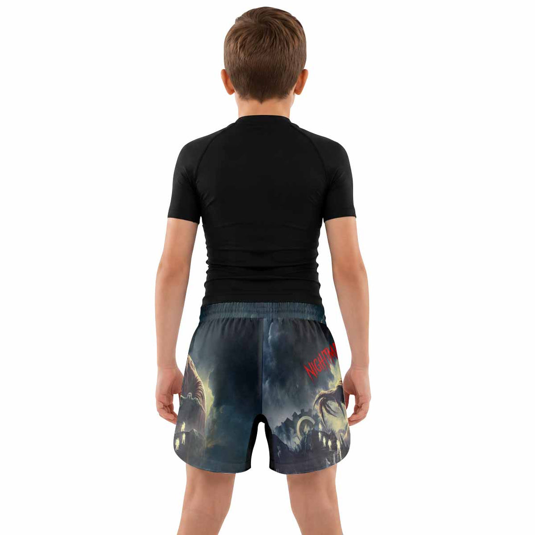 Nightmare Walker Kids Grappling Shorts - lifestyle