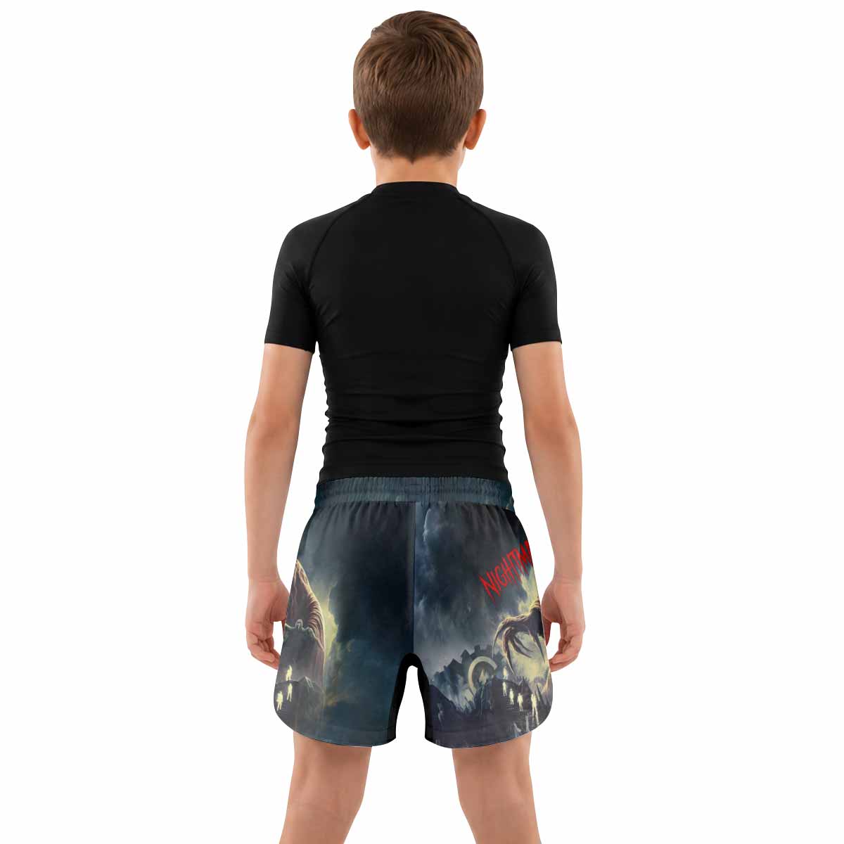 Nightmare Walker Kids Grappling Shorts - lifestyle