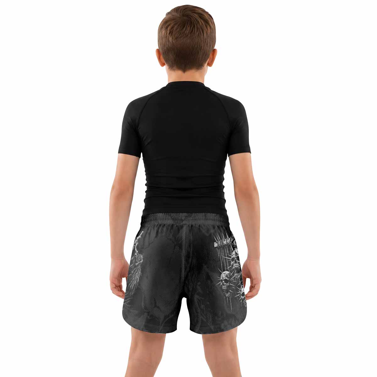 Necromancy Ritual Kids Grappling Shorts - lifestyle