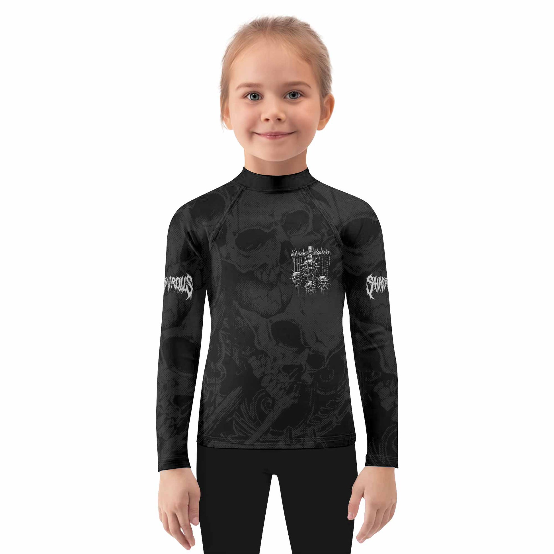Necromancy Ritual Kids Rash Guard