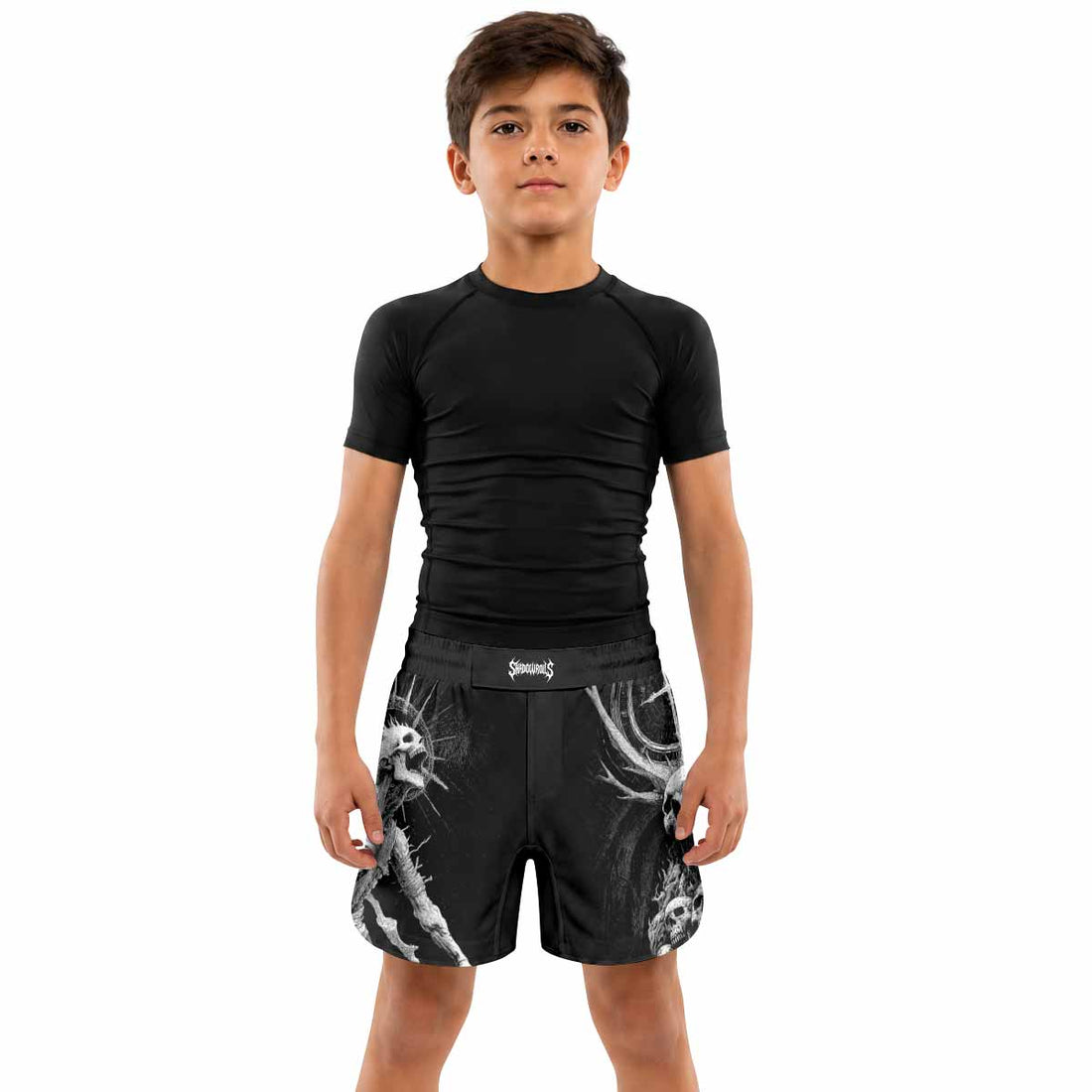 Eternal Scream Kids Grappling Shorts - lifestyle