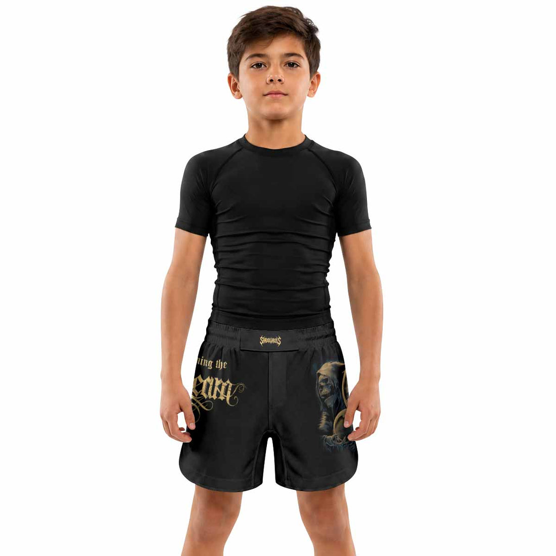Burning the Dream Kids Grappling Shorts - lifestyle