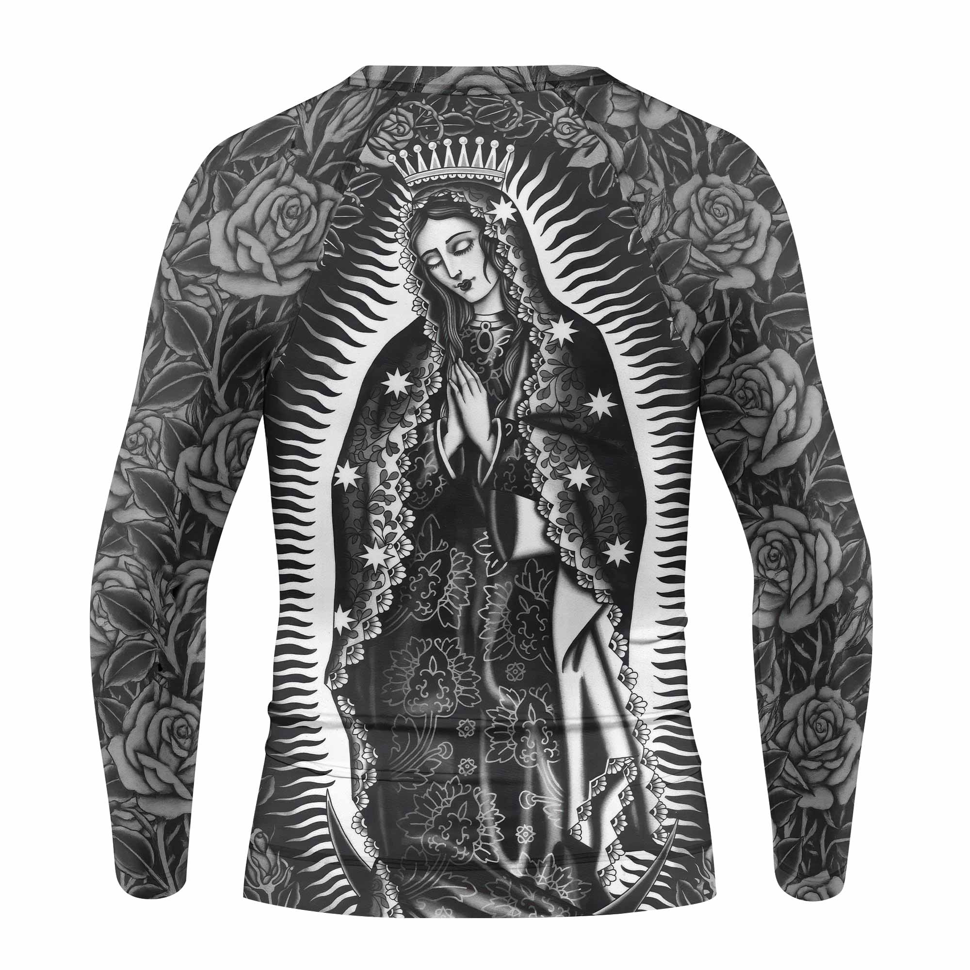 Black Rose Madonna Kids Rash Guard