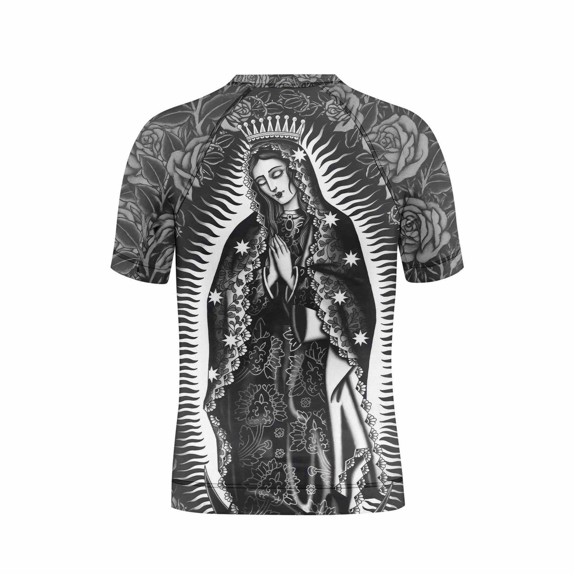 Black Rose Madonna Kids Rash Guard