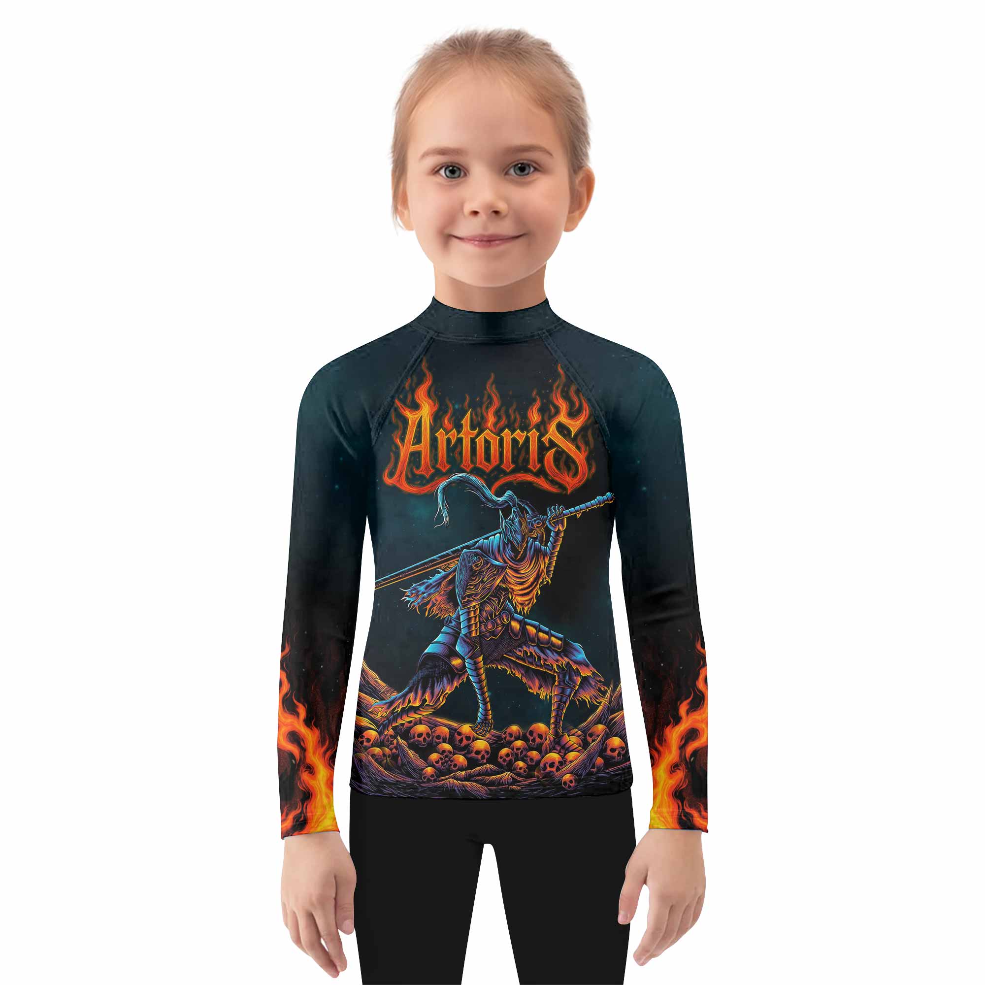 Infernal Artorias Kids Rash Guard